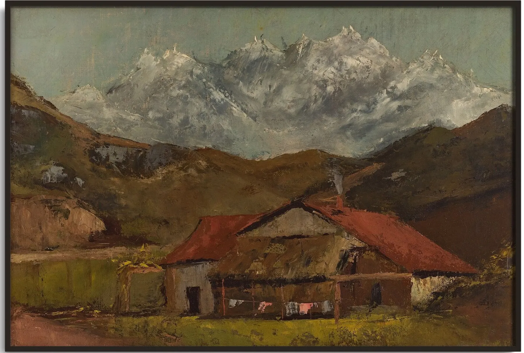 Galerie Mont A Swiss chalet - Gustave Courbet^ Courbet