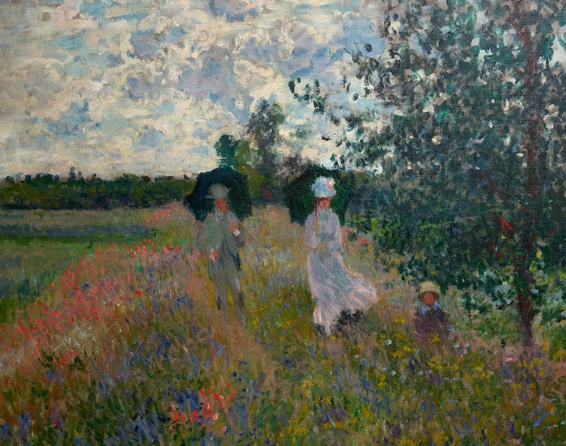 Galerie Mont A walk near Argenteuil - Claude Monet^ Monet