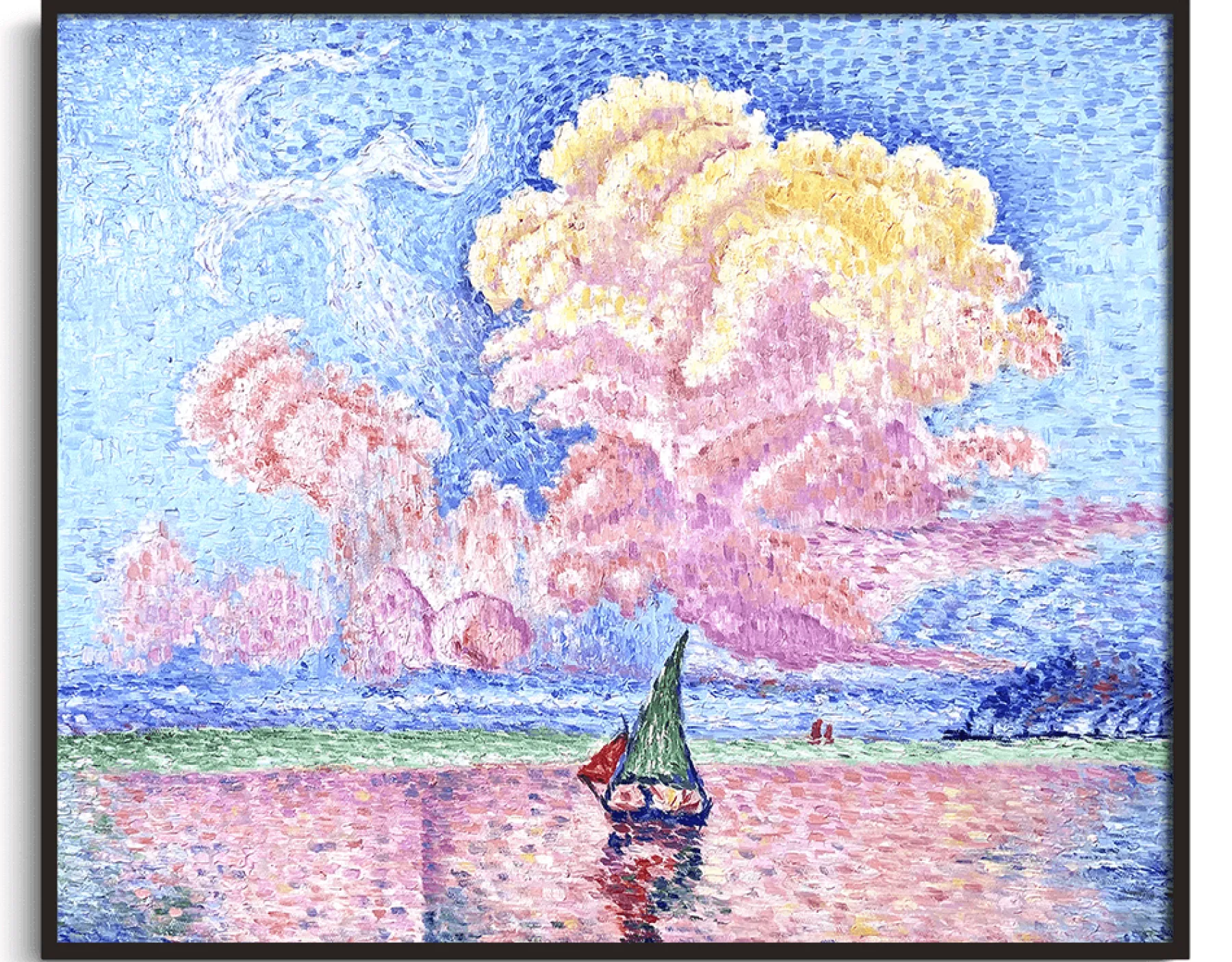 Galerie Mont Antibes, the Pink Cloud - Paul Signac^ Signac