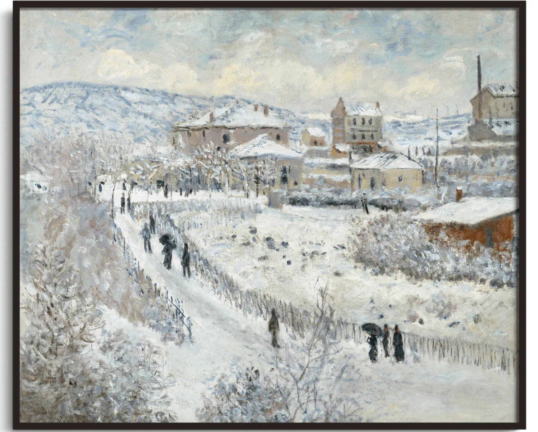 Galerie Mont Argenteuil in the snow - Claude Monet^ Monet