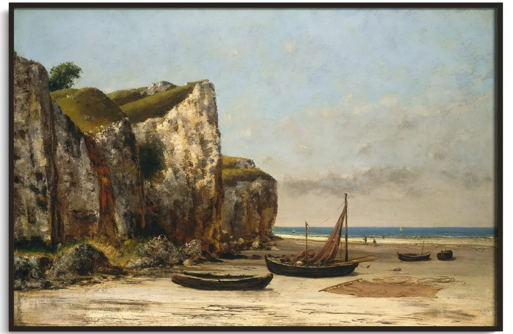 Galerie Mont Beach at Étretat, Normandy - Gustave Courbet^ Courbet