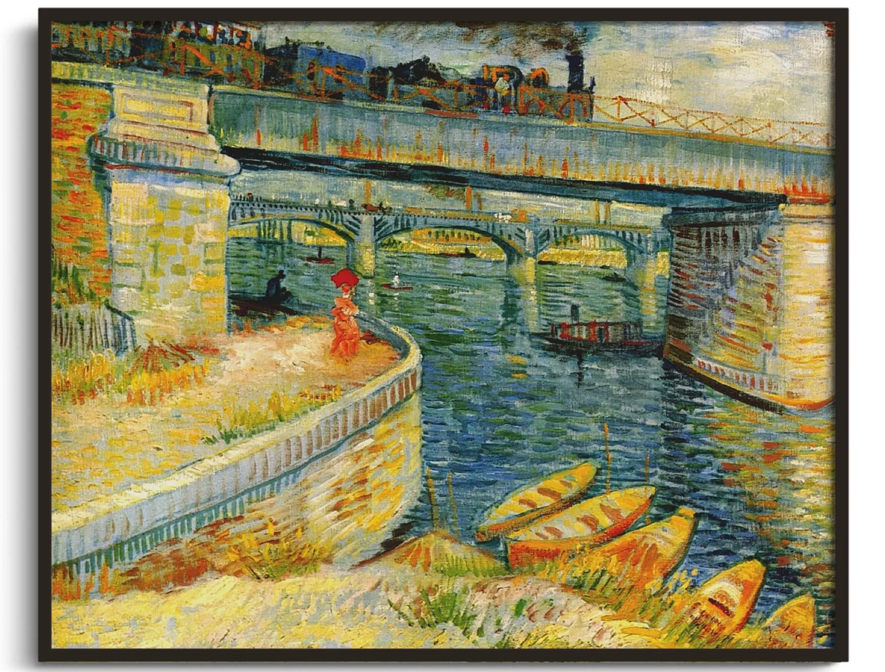 Galerie Mont Bridges across the Seine at Asnieres - Vincent van Gogh^ Van Gogh