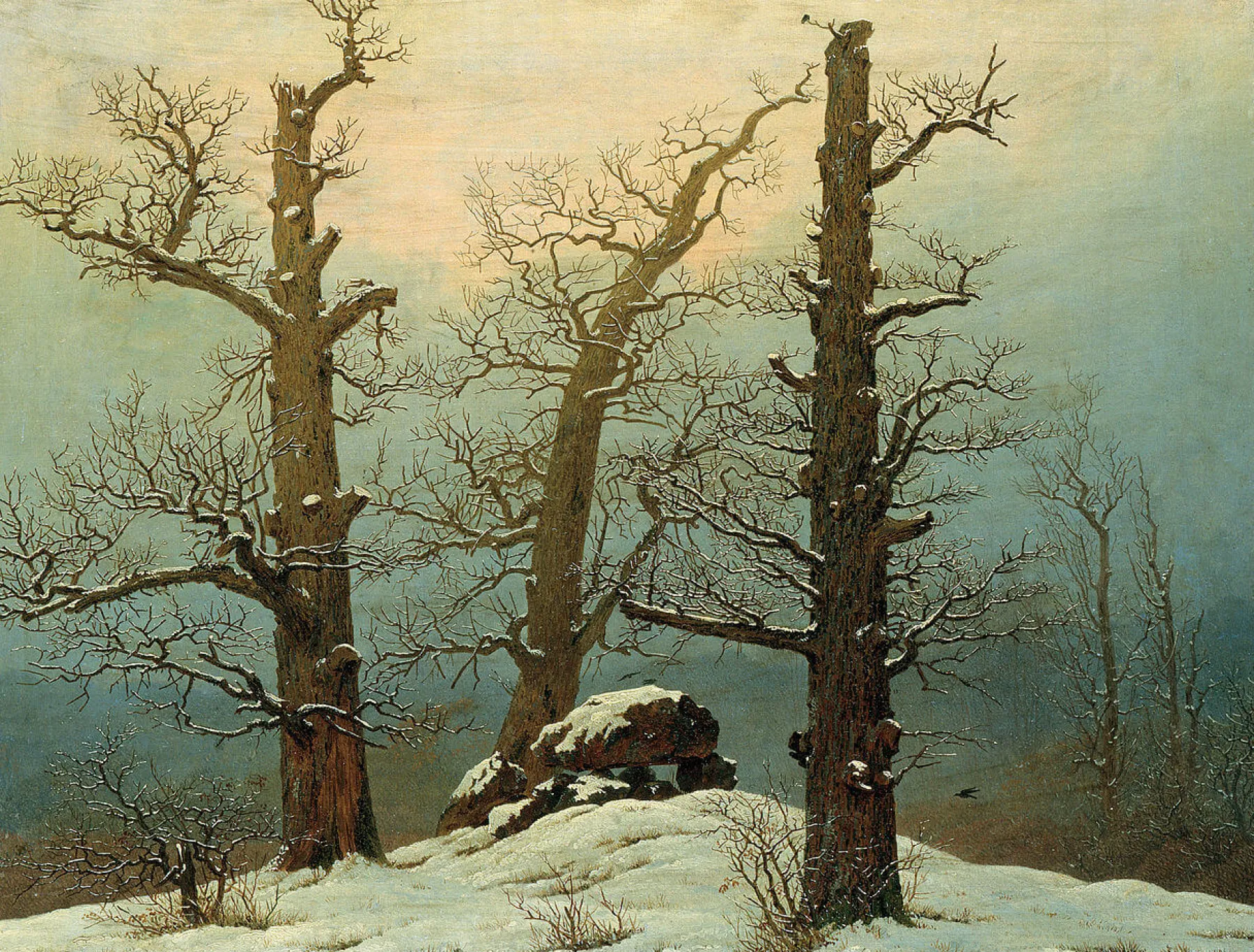 Galerie Mont Cairn in Snow - Caspar David Friedrich^ Friedrich