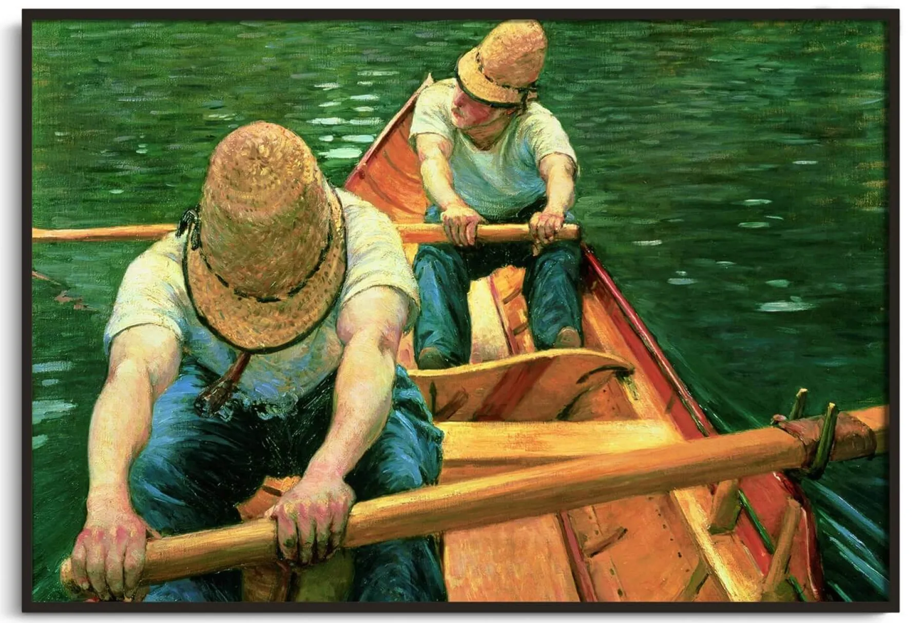 Galerie Mont Canoeists rowing on the Yerres - Gustave Caillebotte^ Caillebotte