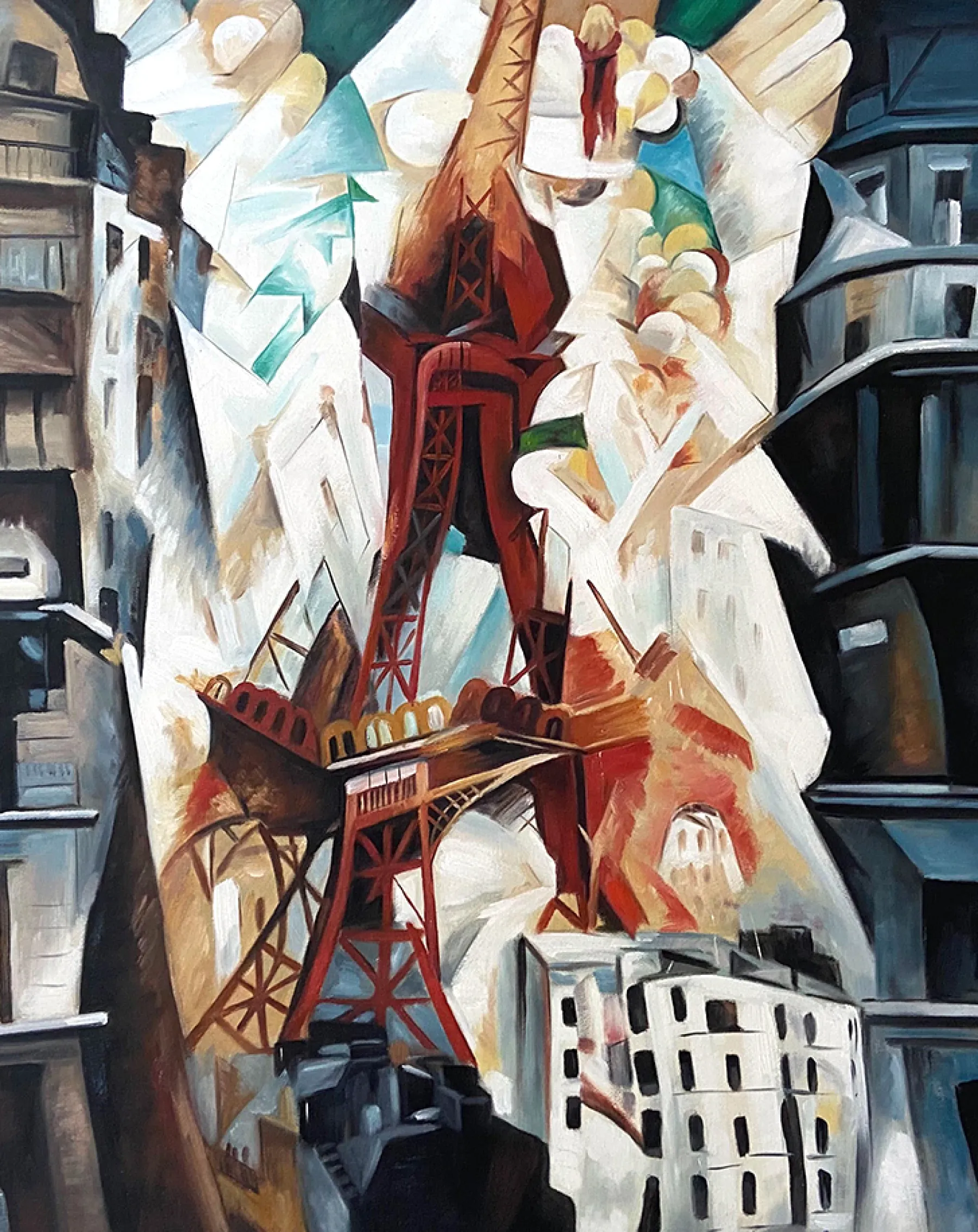 Galerie Mont Champs de Mars: The Red Tower - Robert Delaunay^ Delaunay