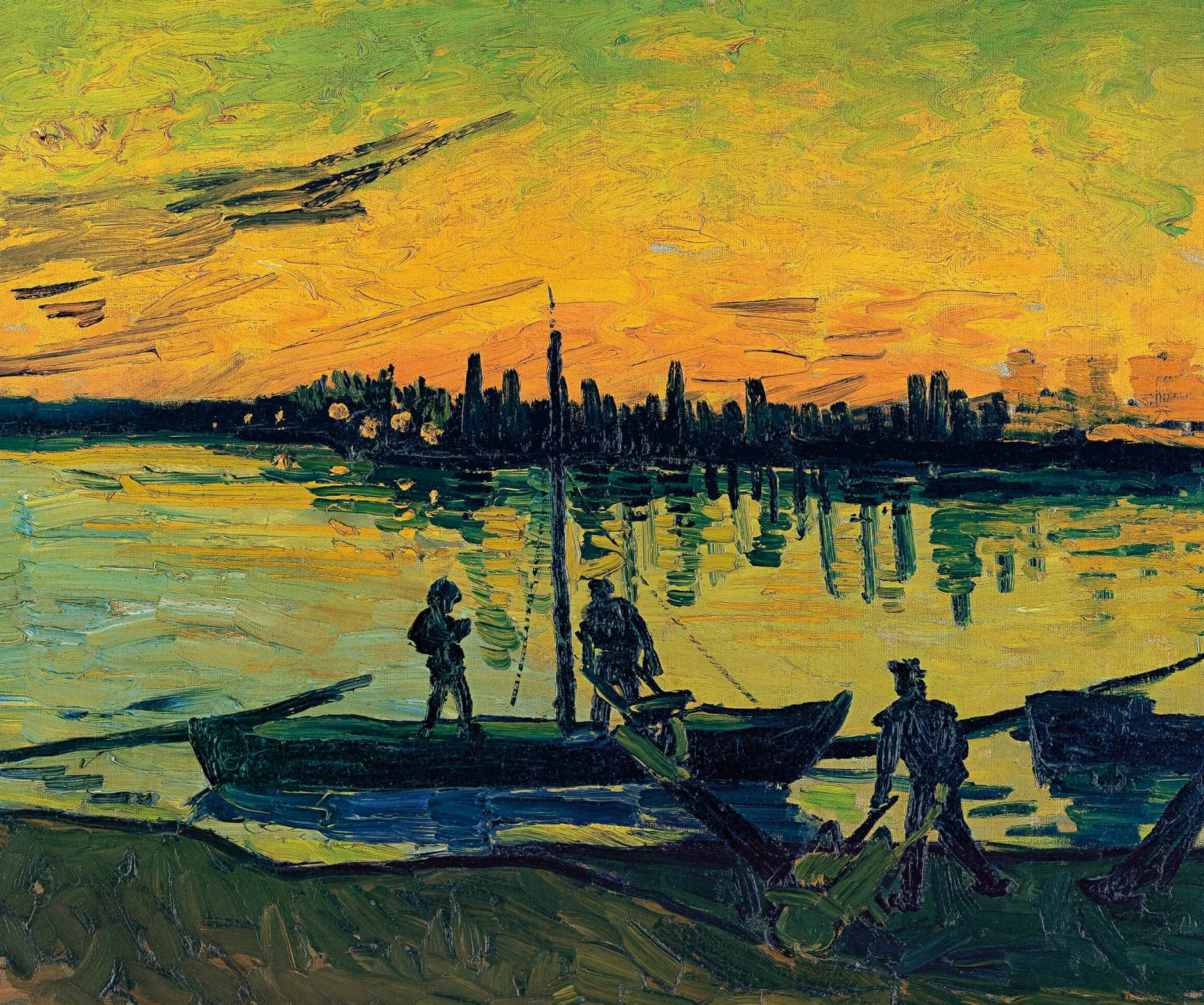 Galerie Mont Coal barges - Vincent Van Gogh^ Van Gogh