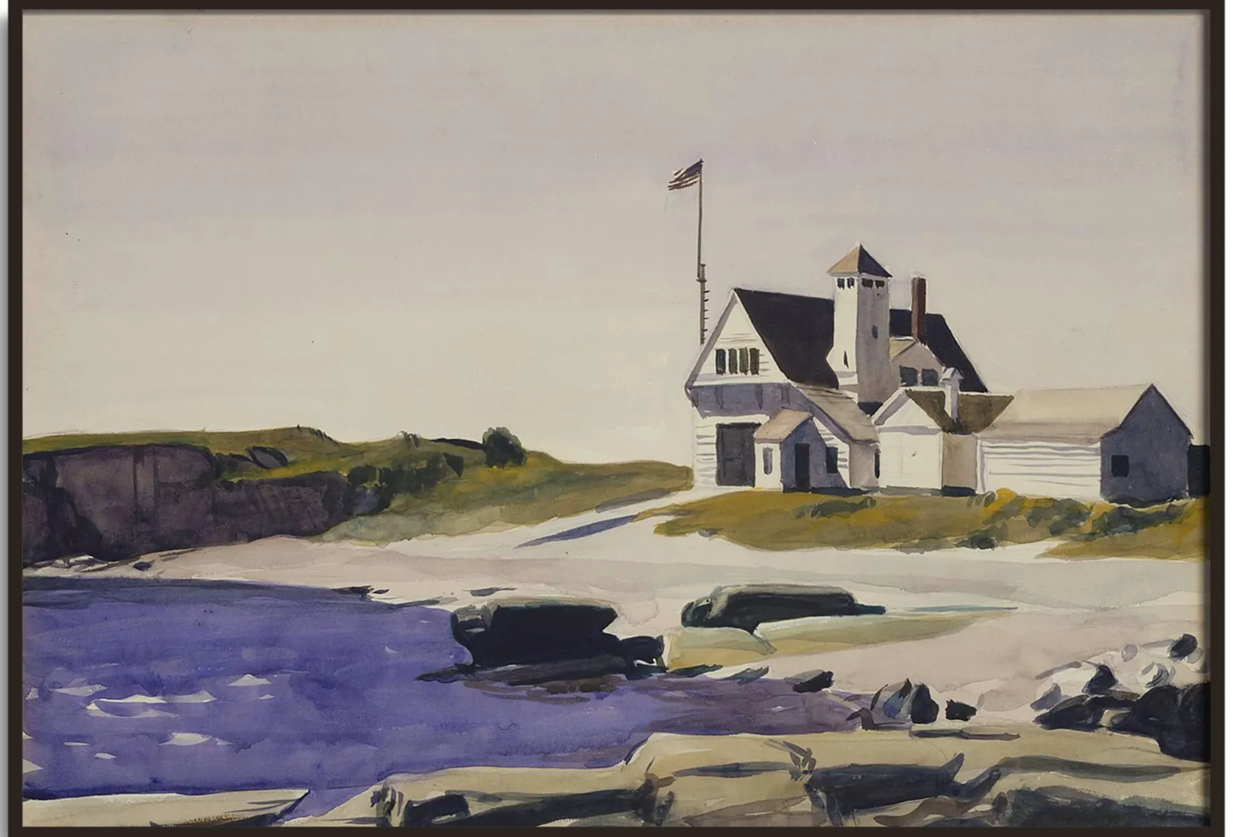 Galerie Mont Coast Guard Station, Two Lights, Maine - Edward Hopper^ Hopper