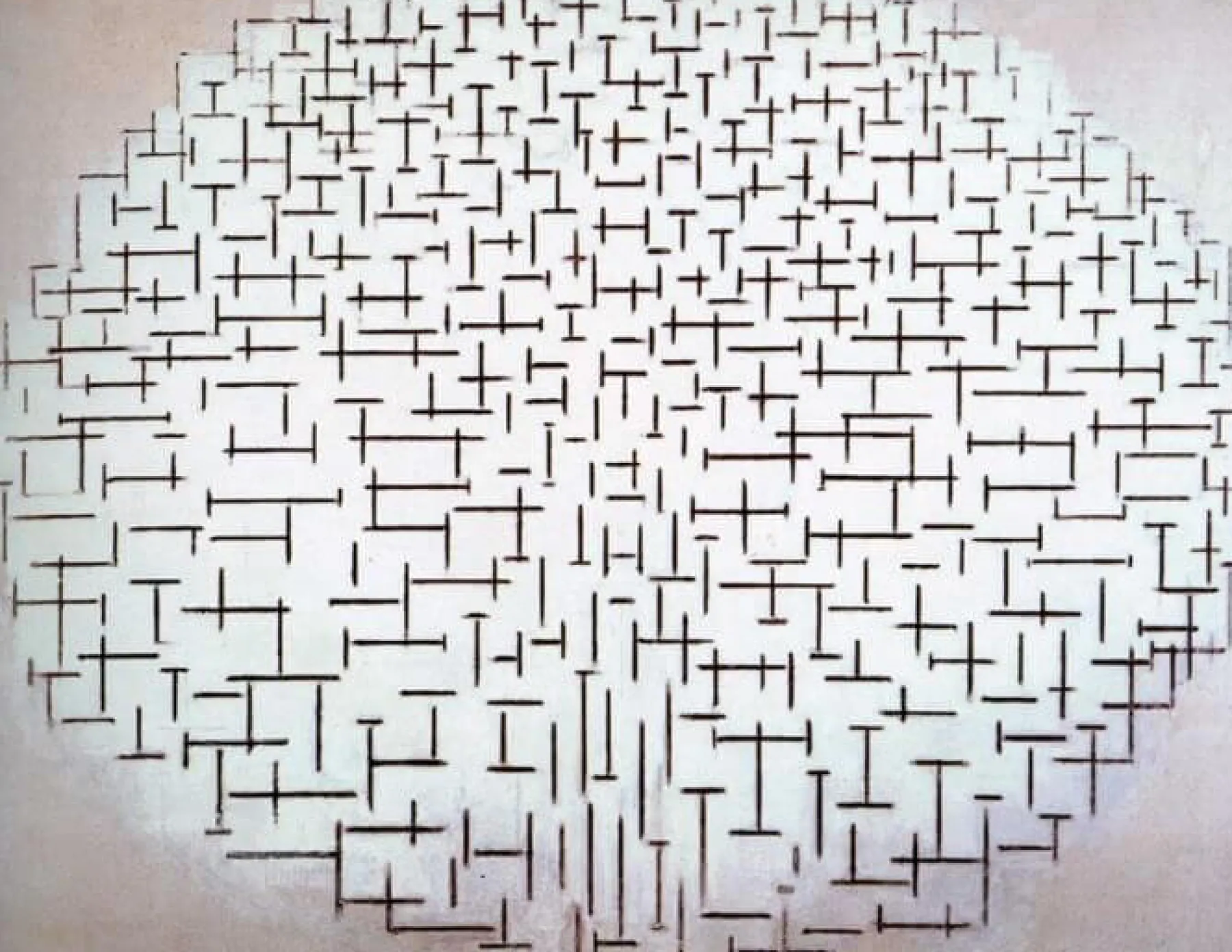 Galerie Mont Composition 10 in black and white - Piet Mondrian^ Mondrian