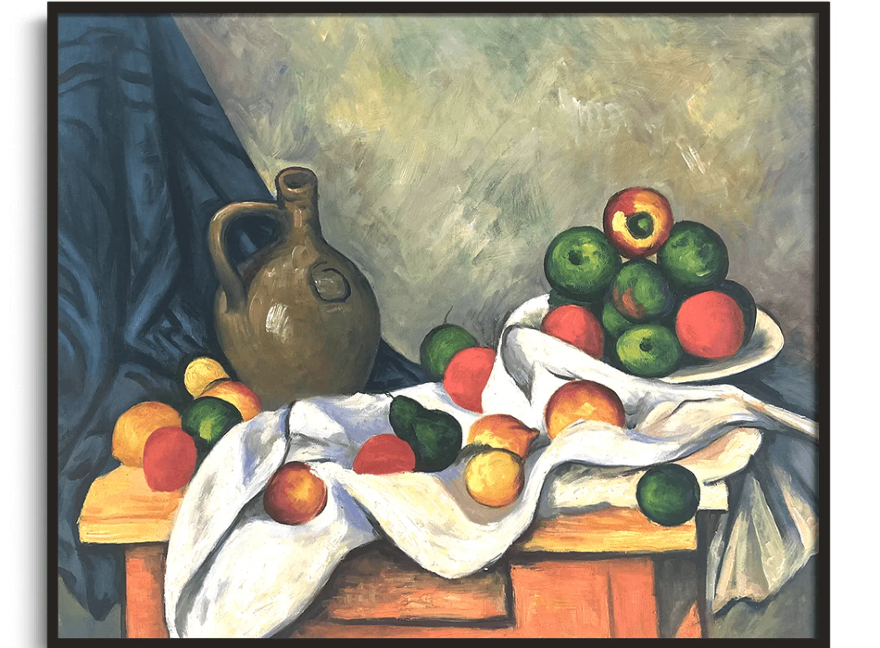 Galerie Mont Curtain, Jug and Fruit Bowl - Paul Cézanne^ Cézanne