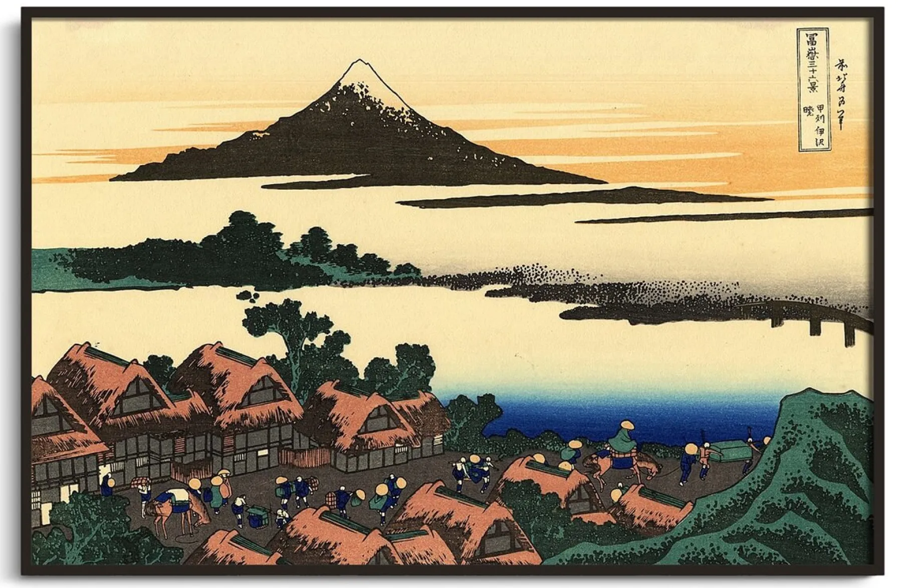 Galerie Mont Dawn at Isawa in the province of Kai - Hokusai^ Hokusai