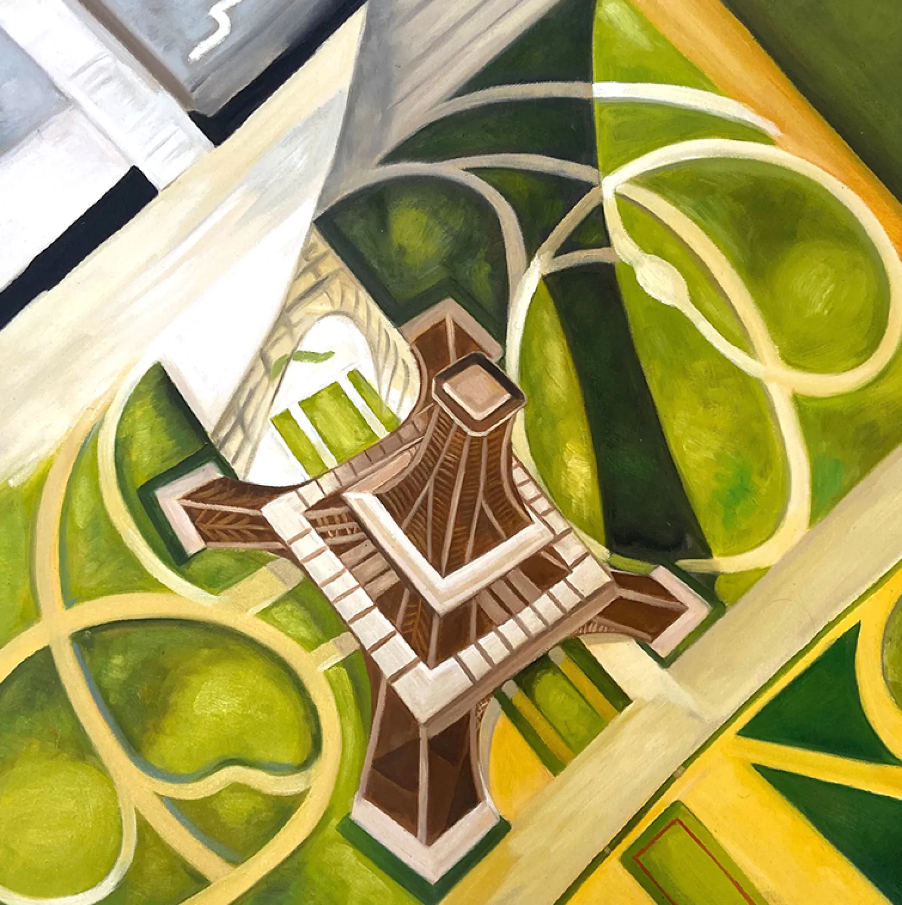 Galerie Mont Eiffel Tower and Gardens, Champ de Mars - Robert Delaunay^ Delaunay