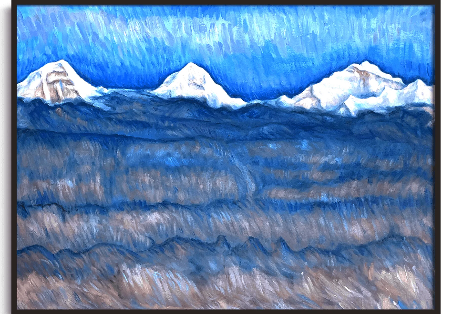 Galerie Mont Eiger, Mönch and Jungfrau above the sea of fog - Ferdinand Hodler^ Hodler