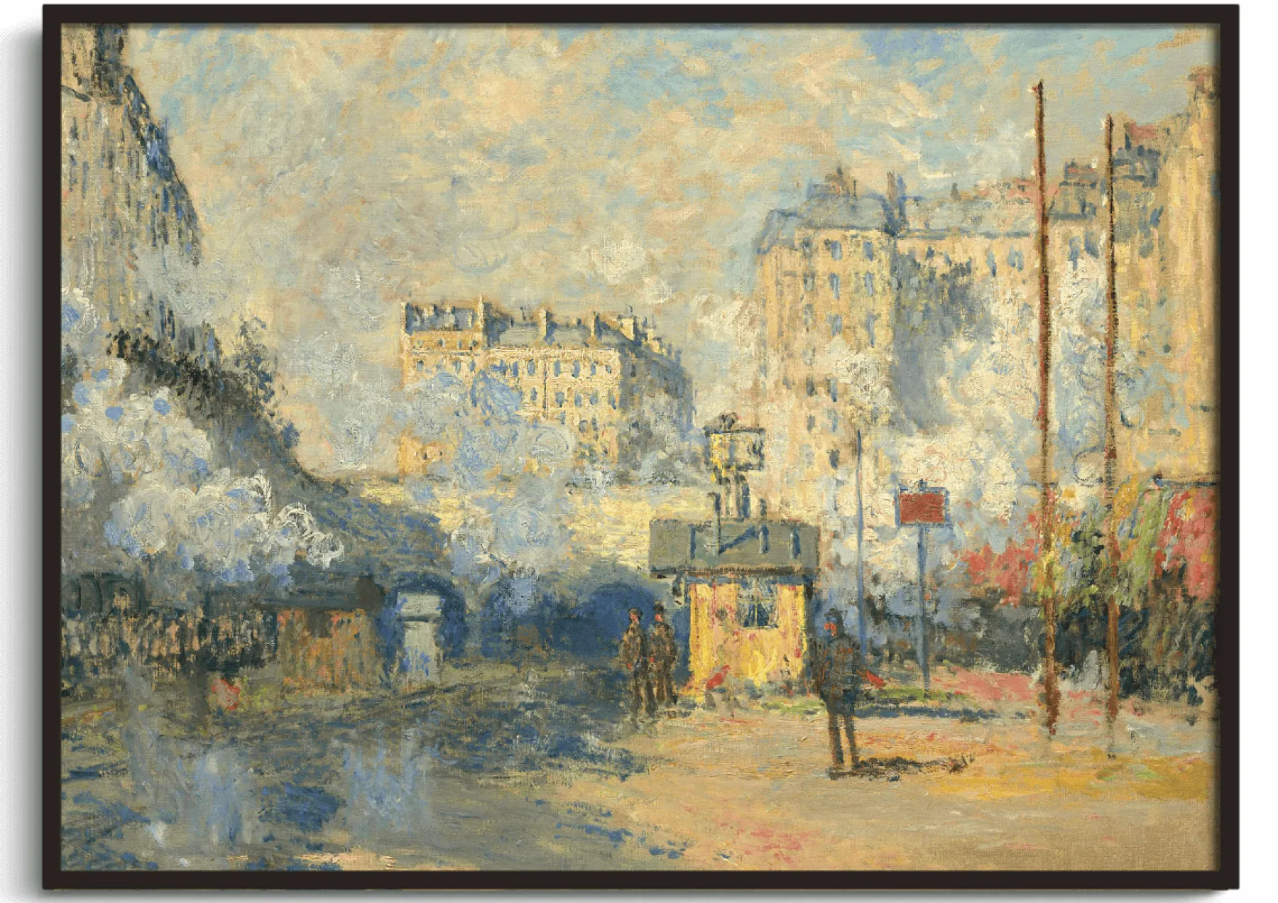Galerie Mont Exterior of Saint-Lazare station, Sun Effect - Claude Monet^ Monet