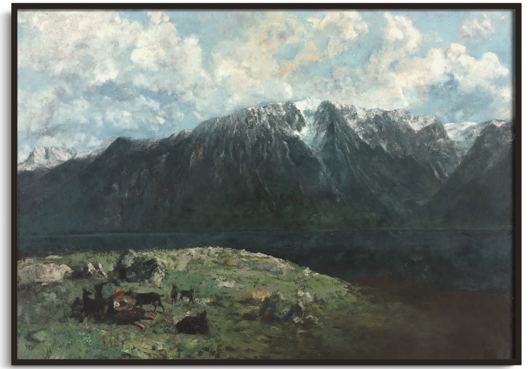 Galerie Mont Great Panorama of the Alps, the Dent du Midi - Gustave Courbet^ Courbet