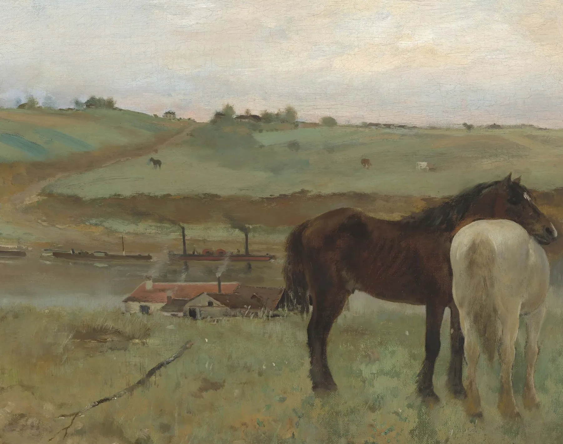 Galerie Mont Horses in a meadow - Edgar Degas^ Degas