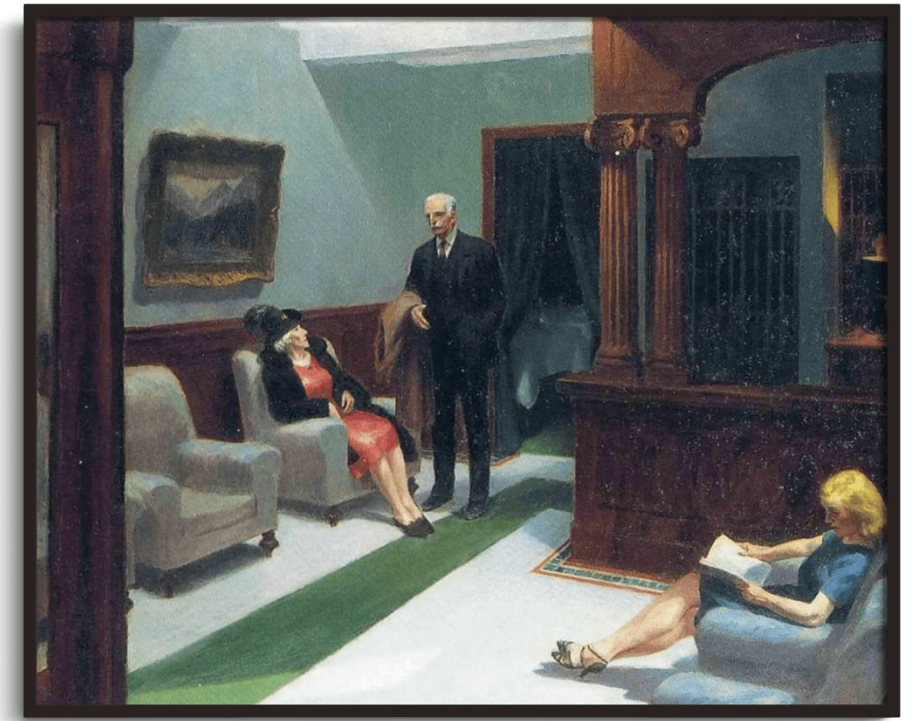 Galerie Mont Hotel Lobby - Edward Hopper^ Hopper