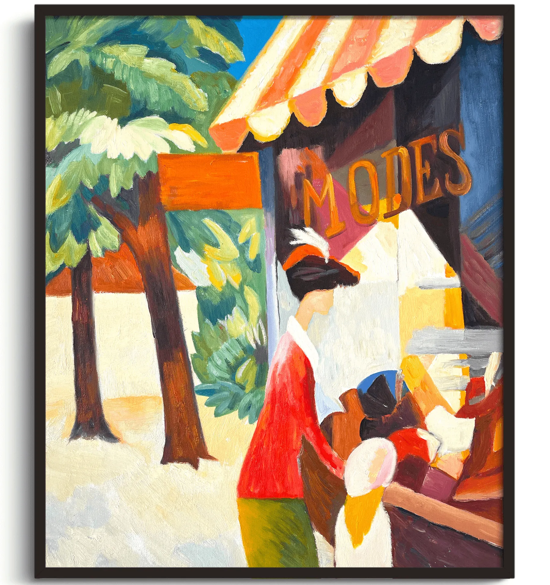 Galerie Mont In Front of the Hat Shop - August Macke^ Macke