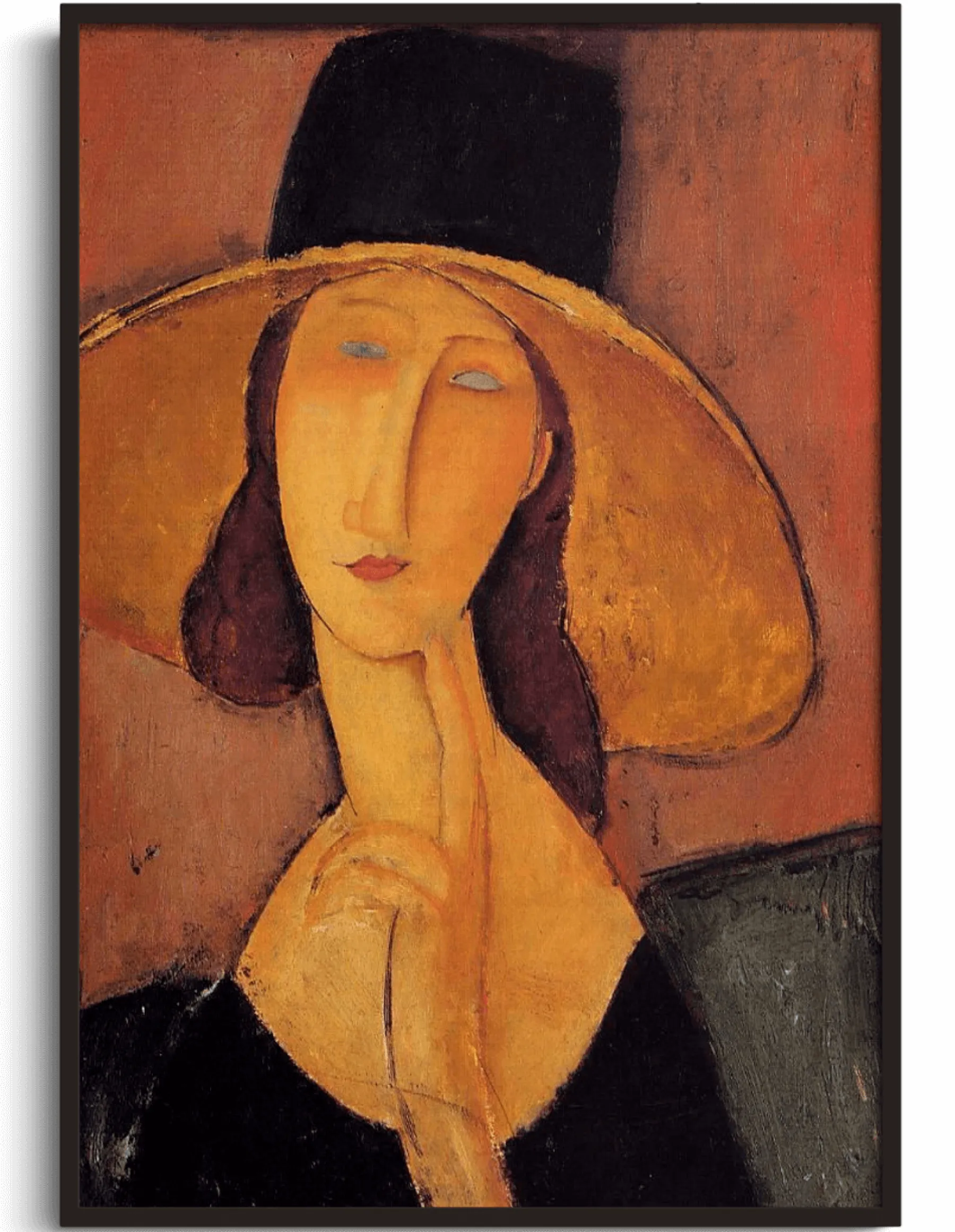 Galerie Mont Jeanne Hébuterne in a big hat - Amedeo Modigliani^ Modigliani