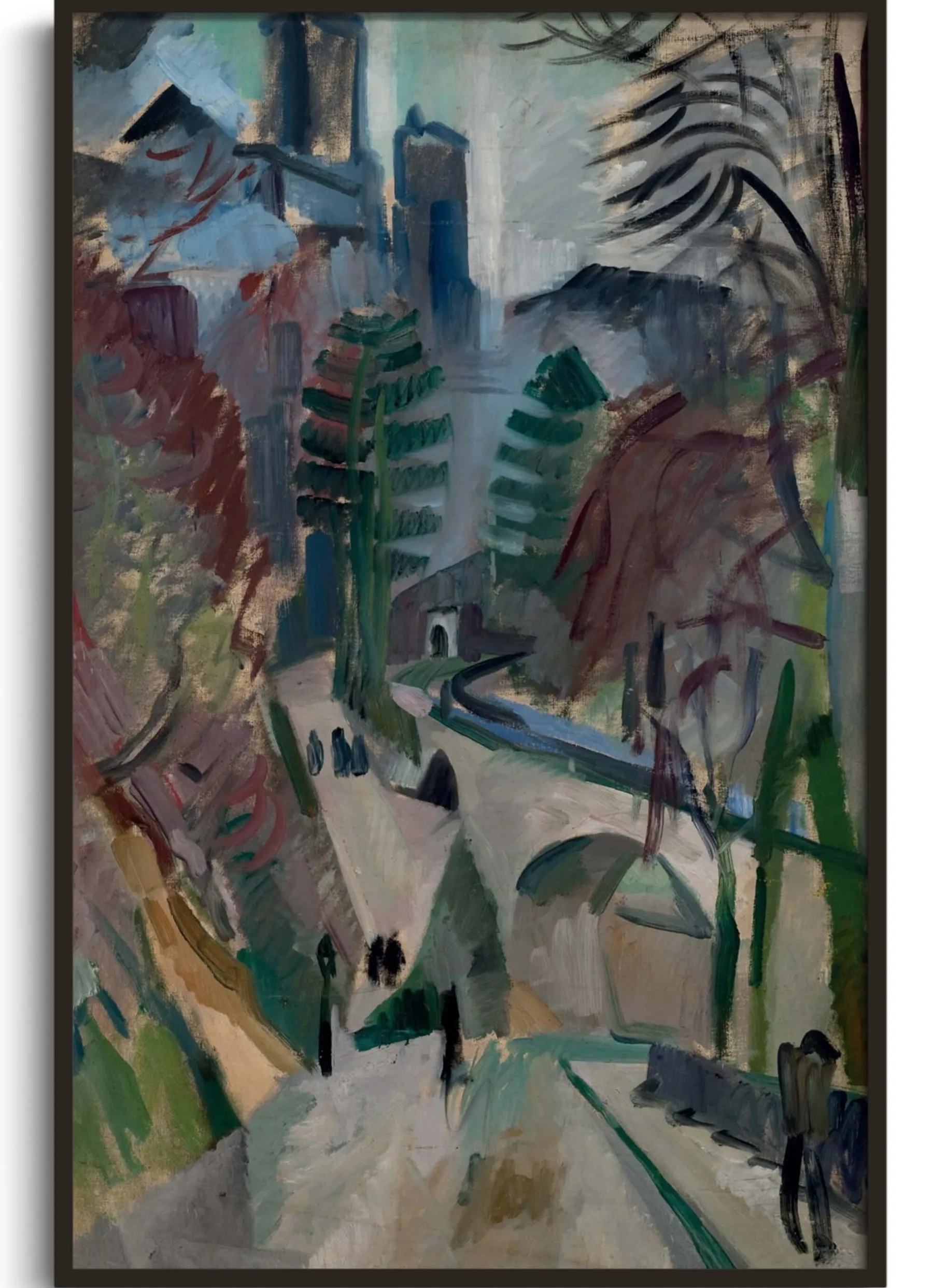 Galerie Mont Landscape of Laon - Robert Delaunay^ Delaunay