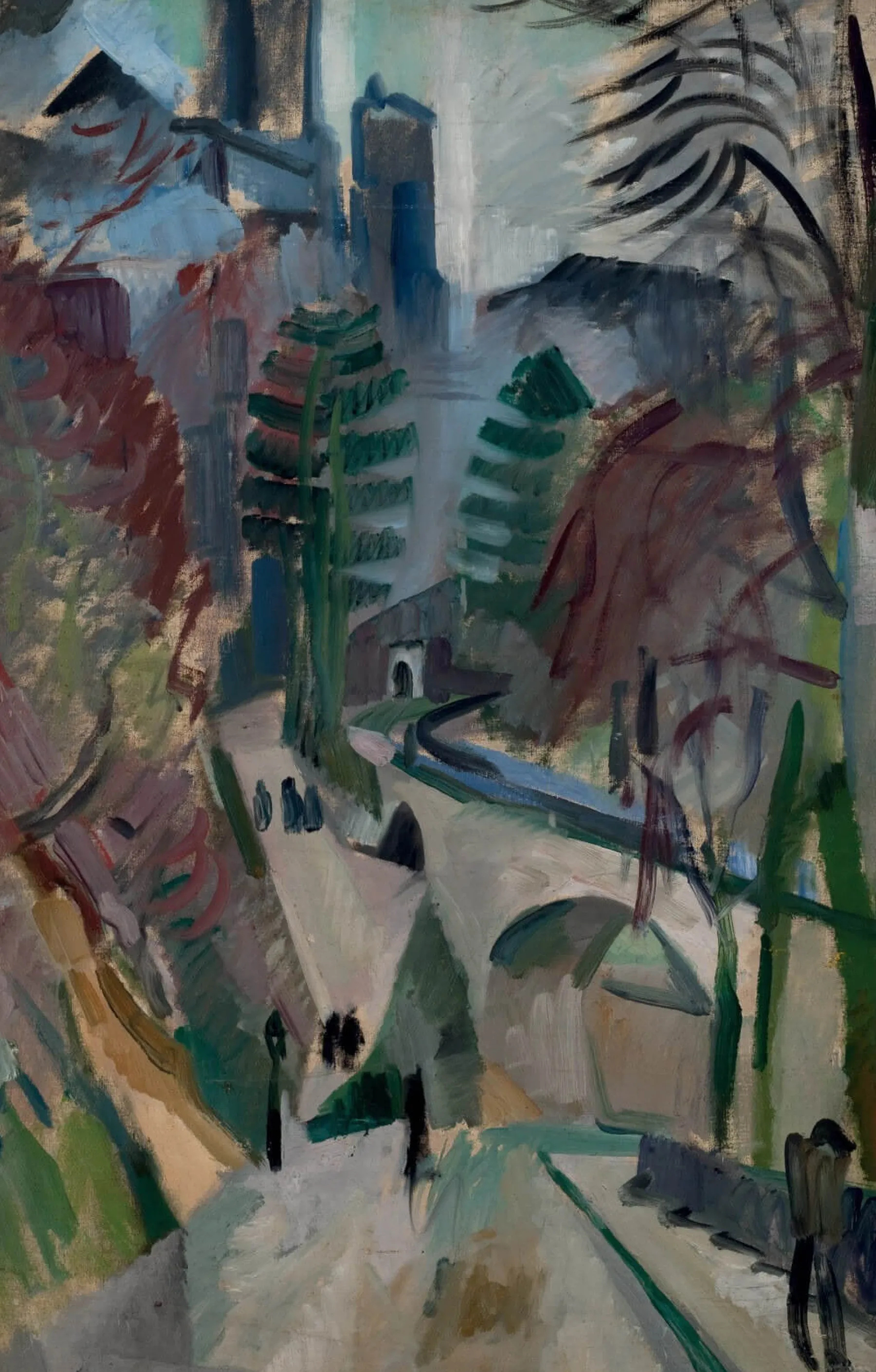 Galerie Mont Landscape of Laon - Robert Delaunay^ Delaunay