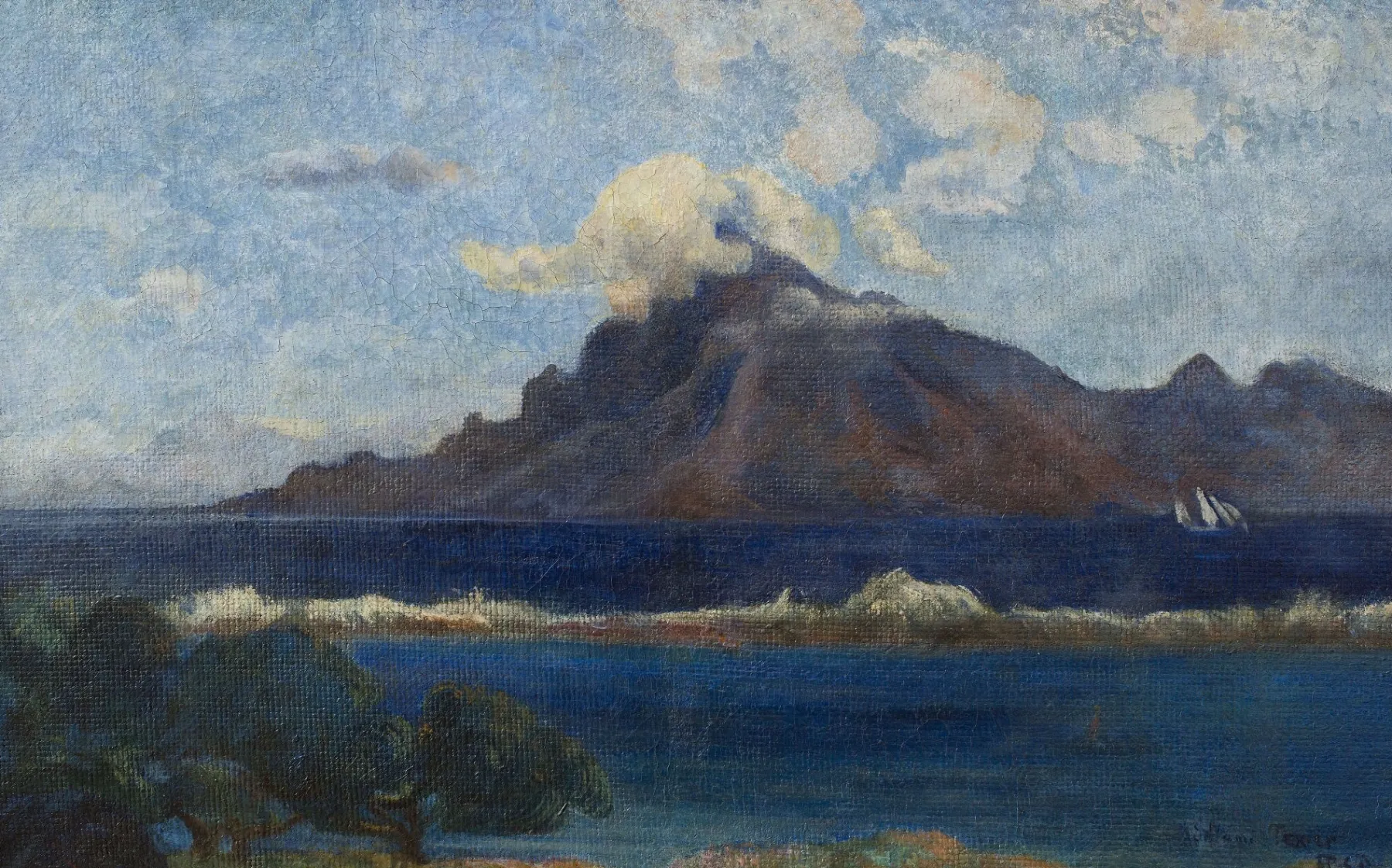 Galerie Mont Landscape of Te vaa - Paul Gauguin^ Gauguin