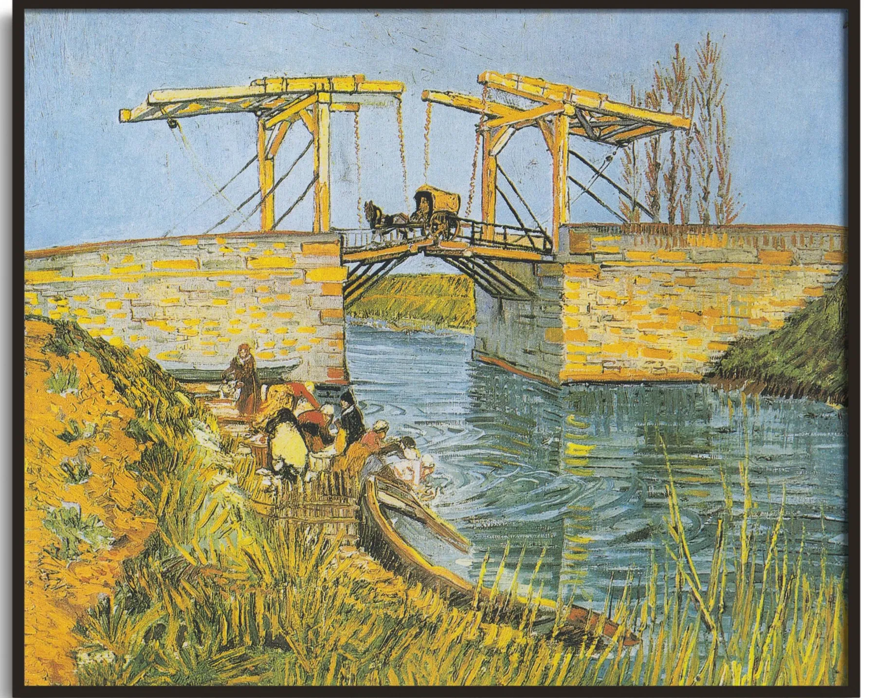 Galerie Mont Langlois bridge with washerwomen - Vincent Van Gogh^ Van Gogh