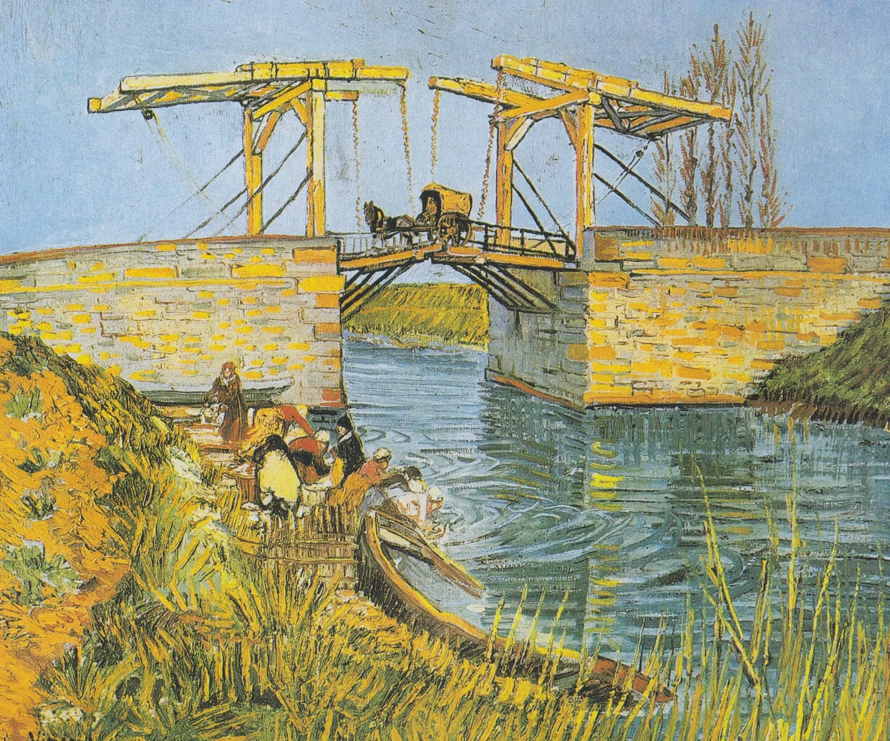 Galerie Mont Langlois bridge with washerwomen - Vincent Van Gogh^ Van Gogh
