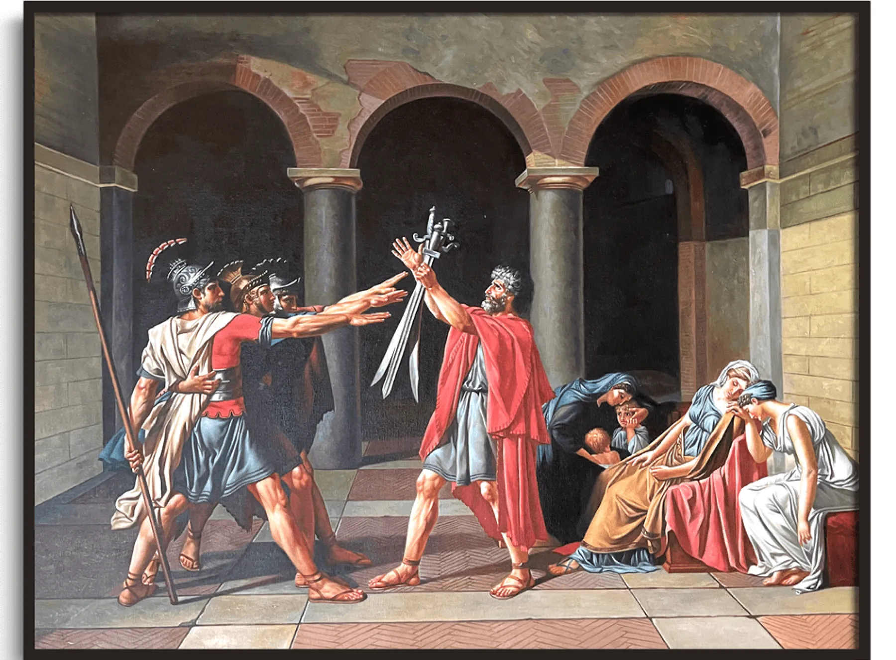 Galerie Mont Oath of the Horatii - Jacques-Louis David^ David