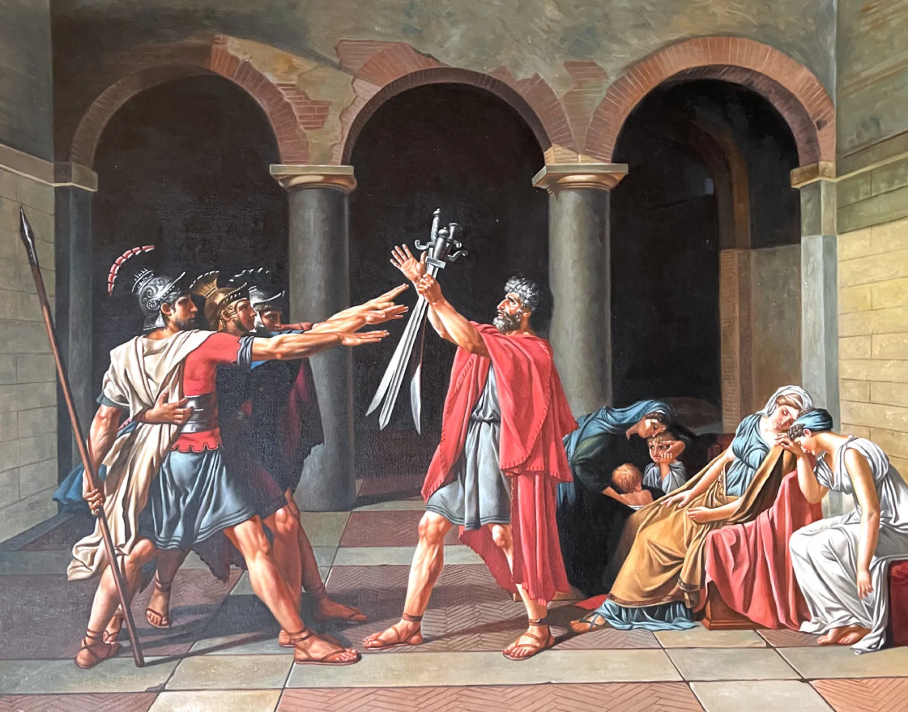 Galerie Mont Oath of the Horatii - Jacques-Louis David^ David