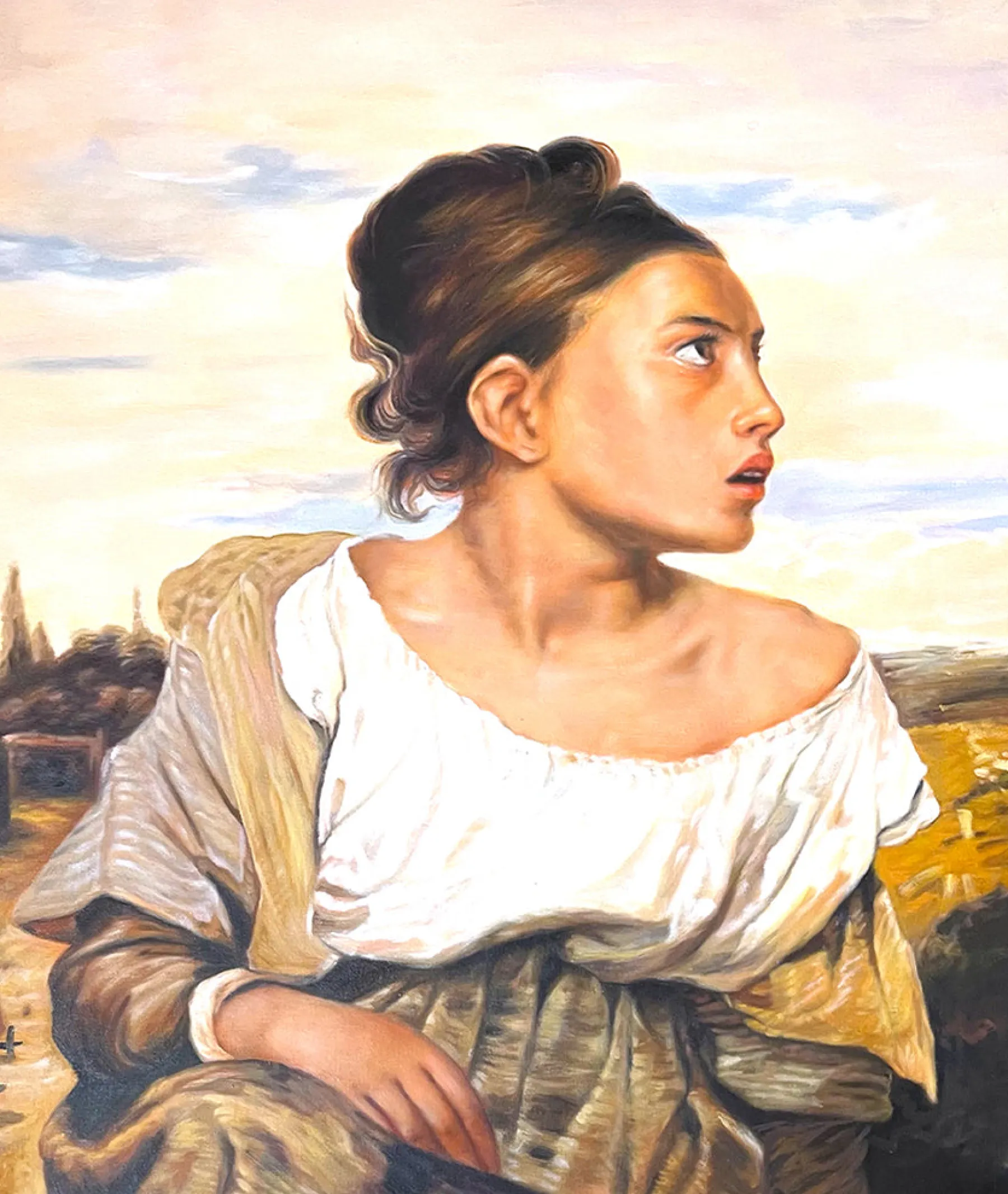 Galerie Mont Orphan Girl at the Cemetery - Eugène Delacroix^ Delacroix
