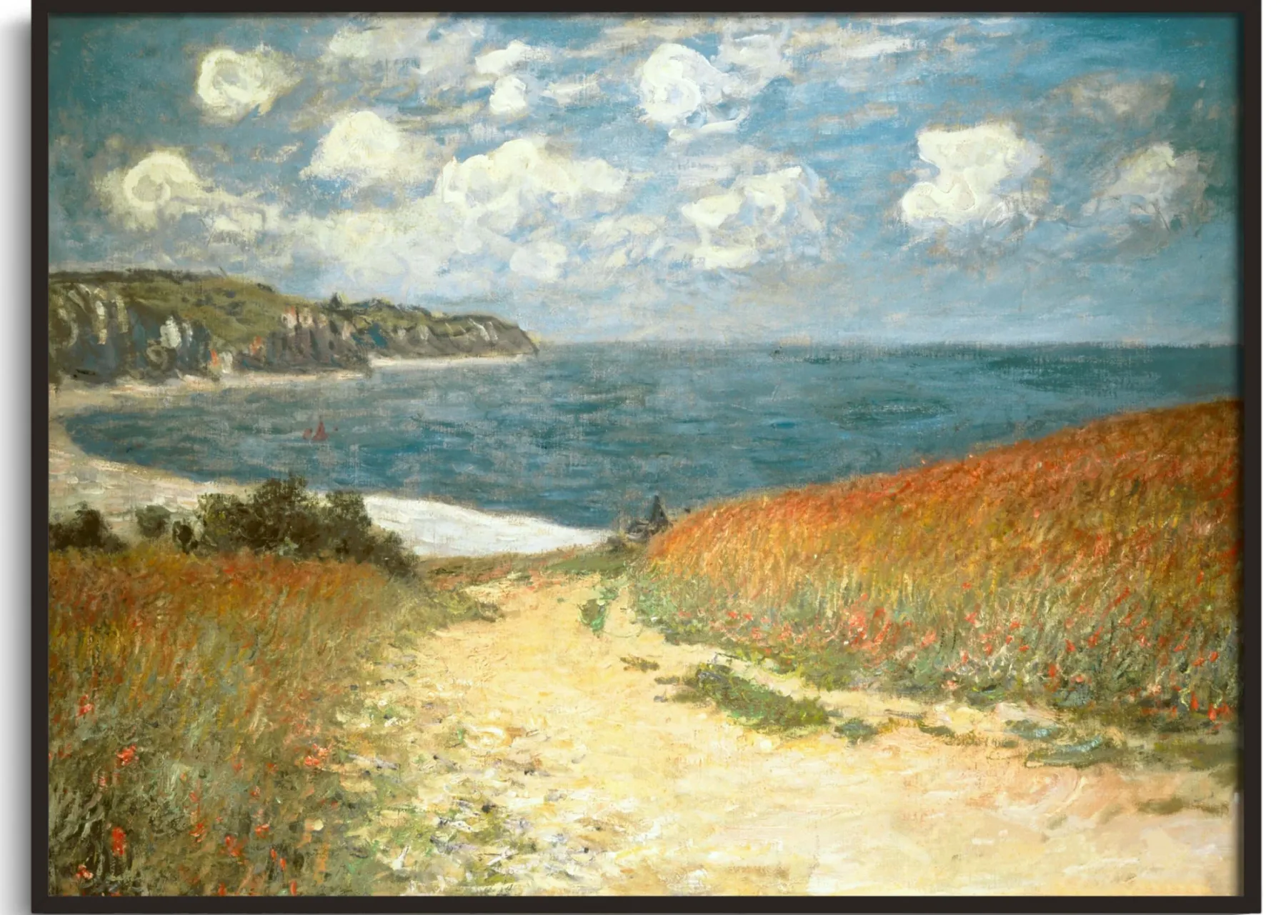 Galerie Mont Path in the wheat fields at Pourville - Claude Monet^ Monet