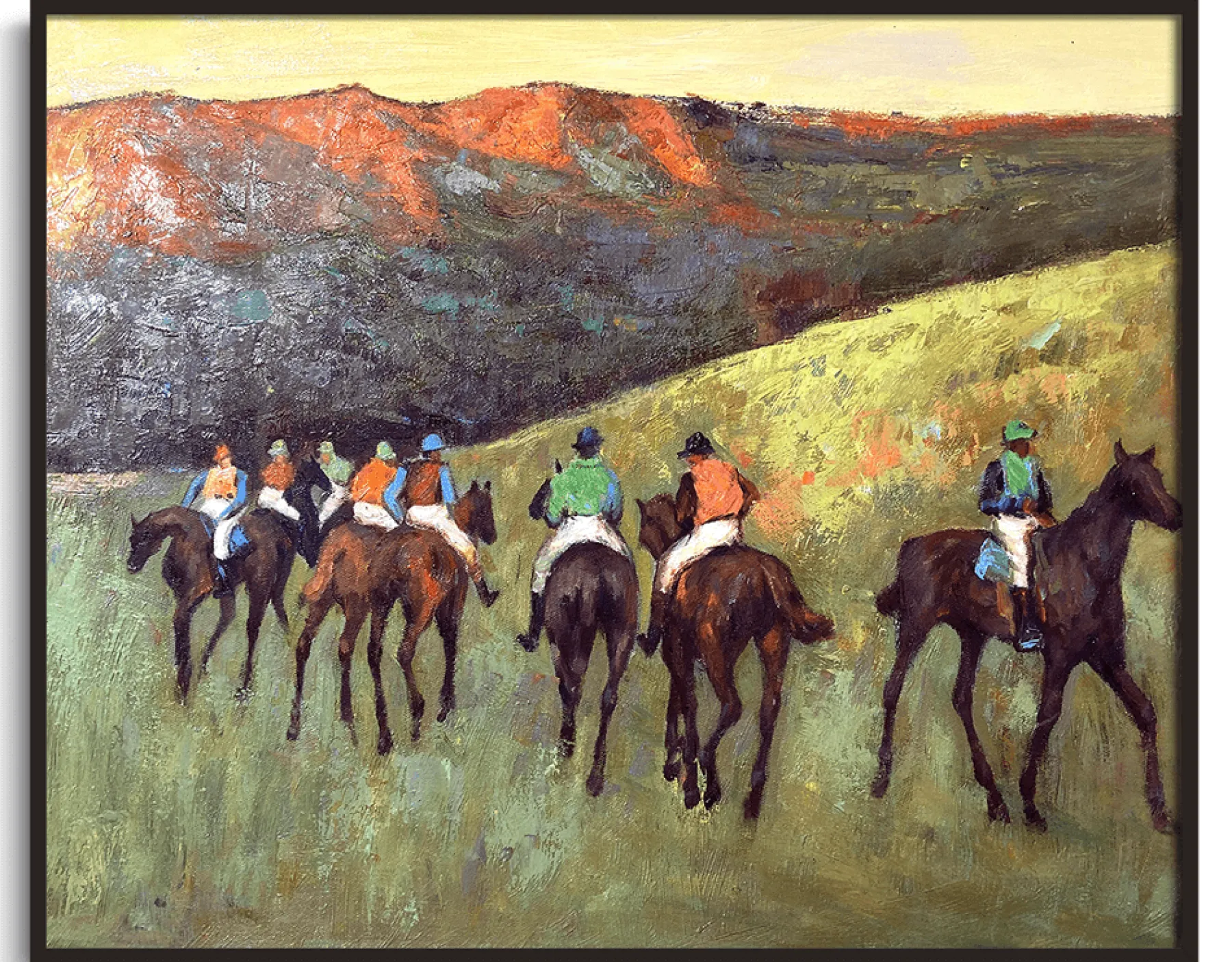 Galerie Mont Racehorses at Longchamp - Edgar Degas^ Degas