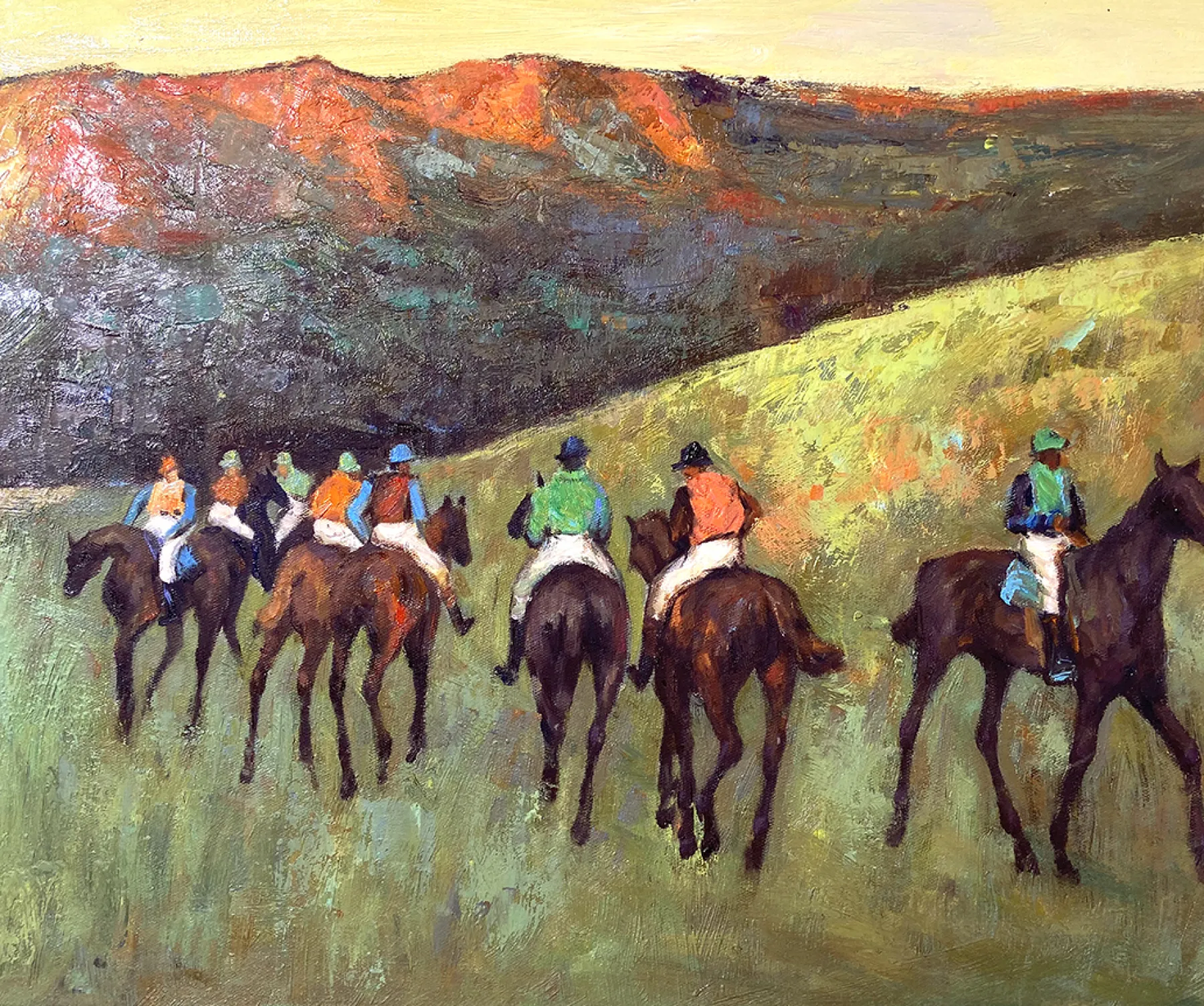 Galerie Mont Racehorses at Longchamp - Edgar Degas^ Degas