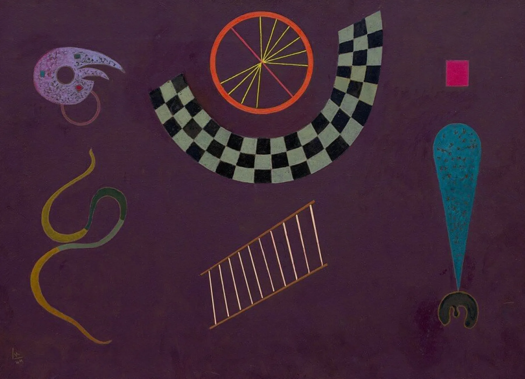 Galerie Mont Ribbon with squares - Vassily Kandinsky^ Kandinsky