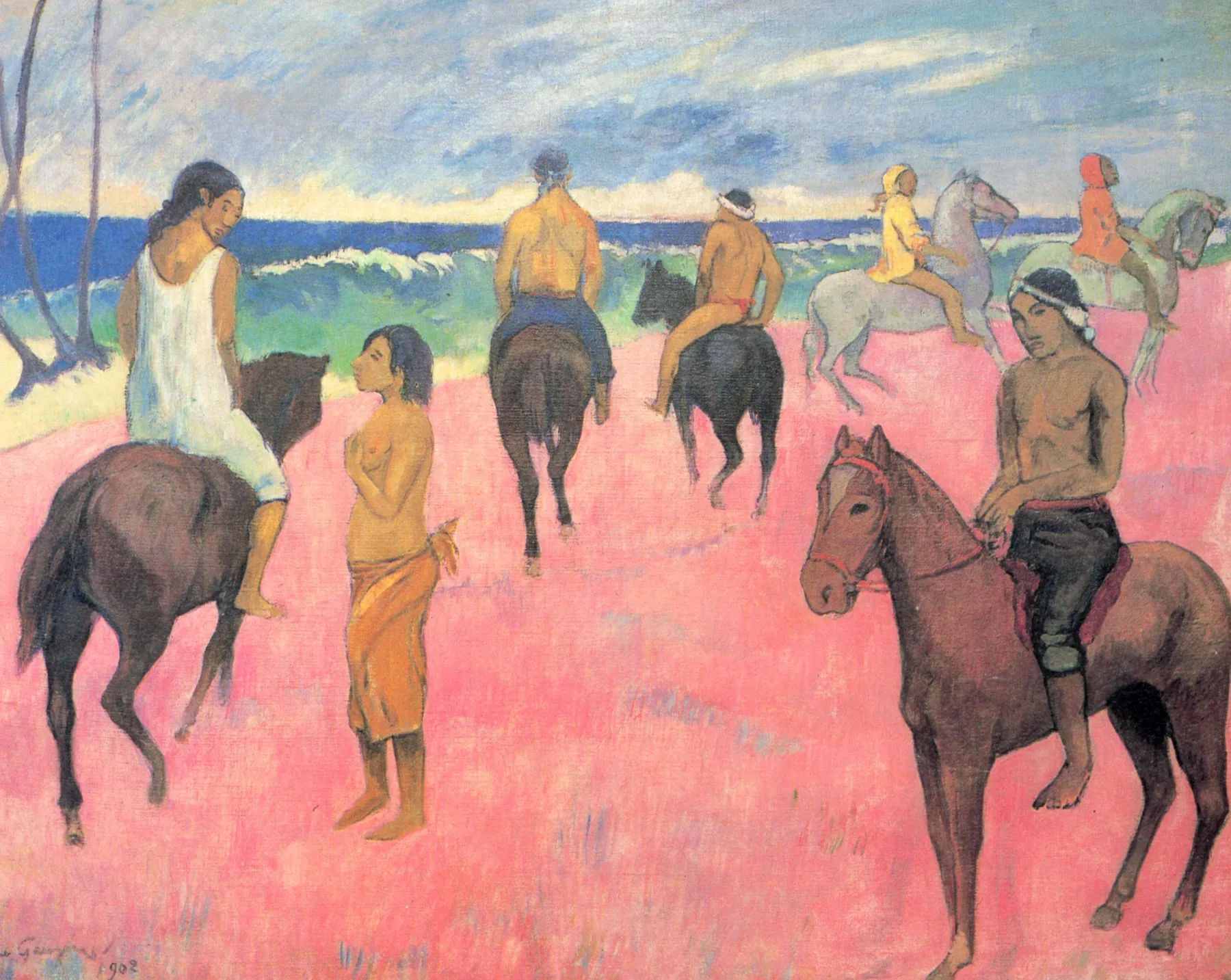 Galerie Mont Riders on the beach II - Paul Gauguin^ Gauguin