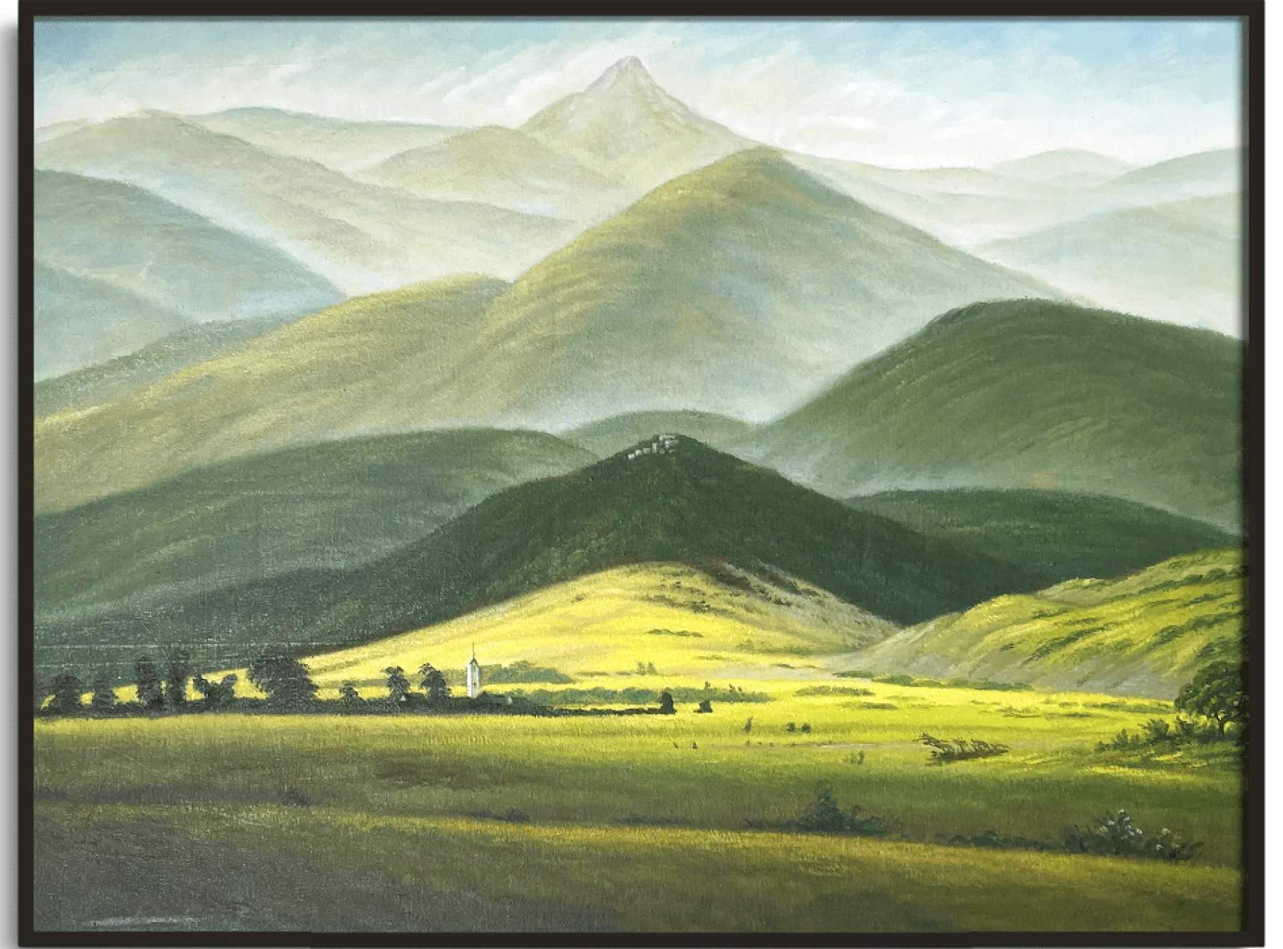 Galerie Mont Riesengebirge Landscape - Caspar David Friedrich^ Friedrich