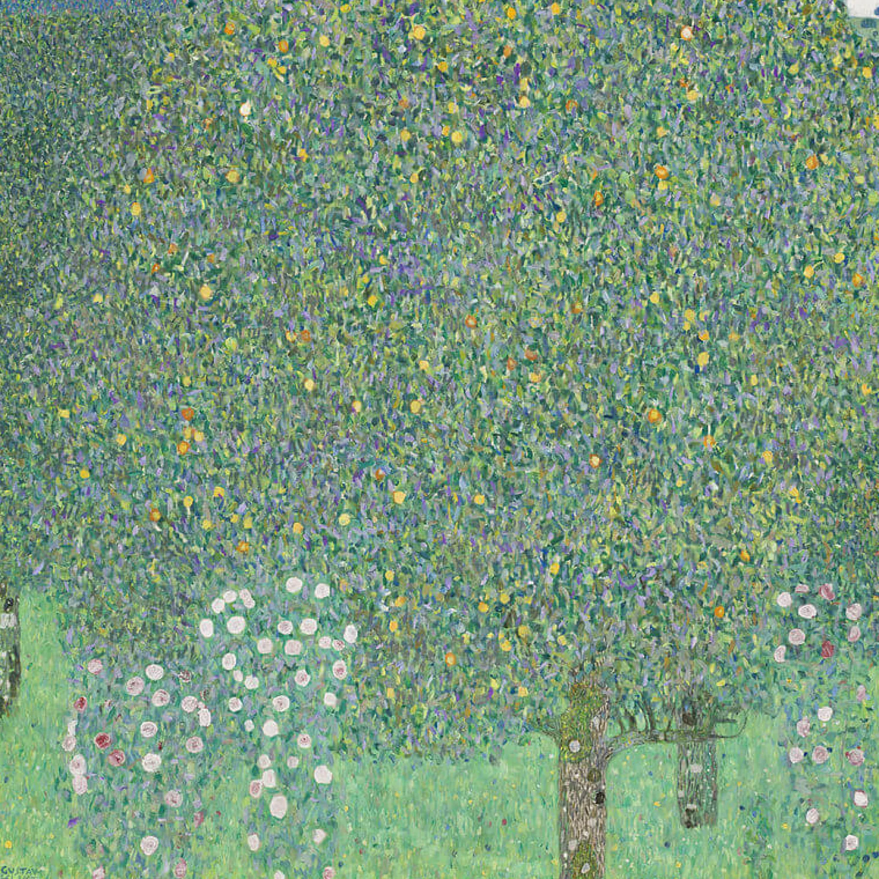 Galerie Mont Rose bushes under the trees - Gustav Klimt^ Klimt