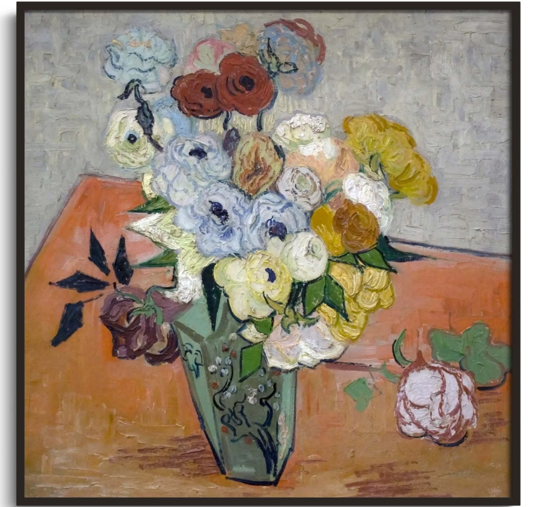 Galerie Mont Roses and anemones - Vincent Van Gogh^ Van Gogh