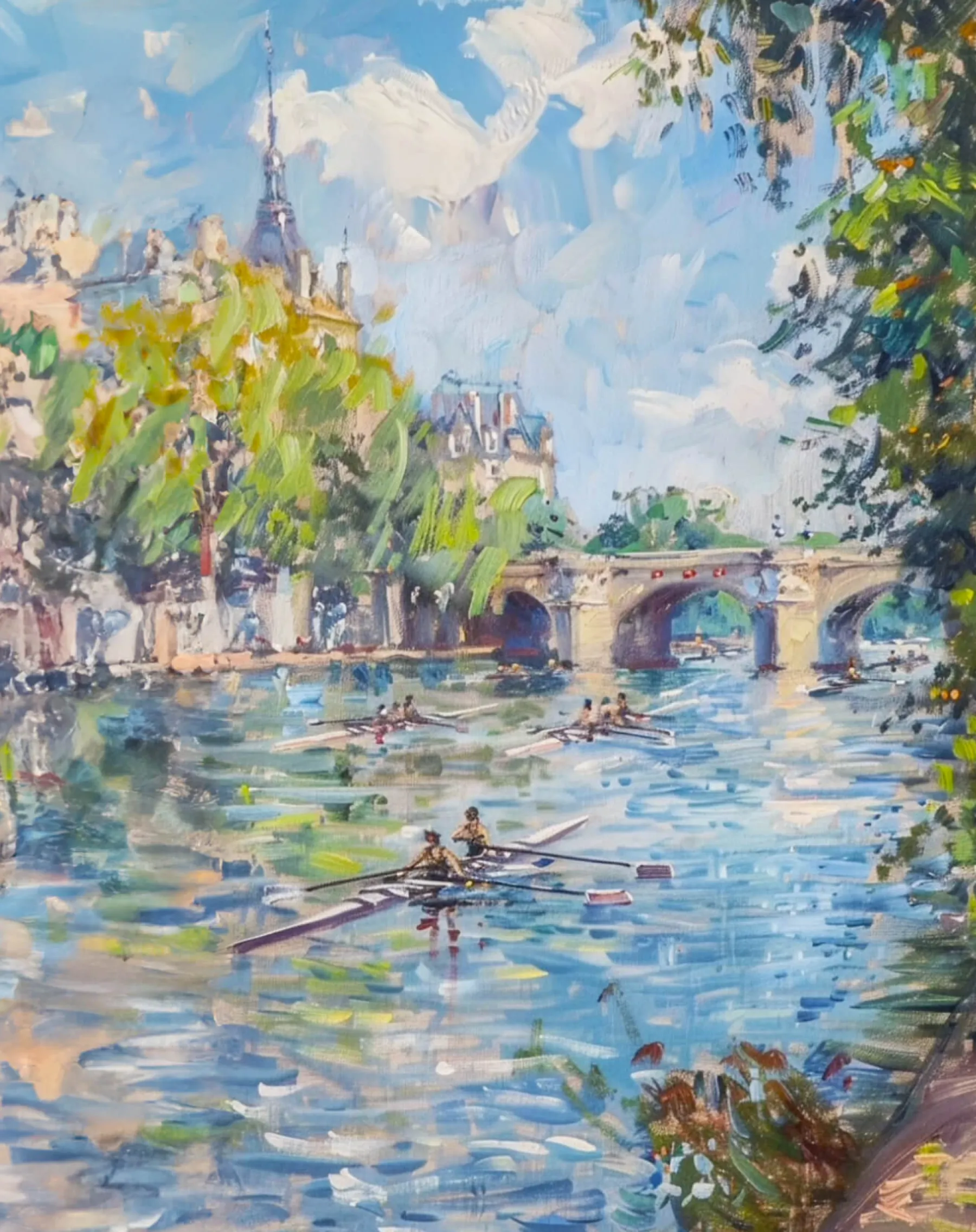 Galerie Mont Rowers on the Seine x Monet^ Monet