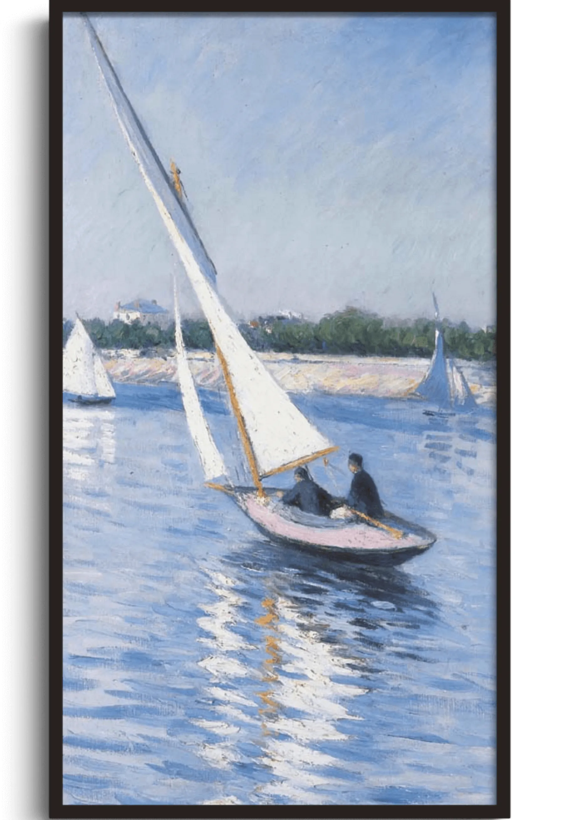 Galerie Mont Sailing boats on the Seine at Argenteuil - Gustave Caillebotte^ Caillebotte