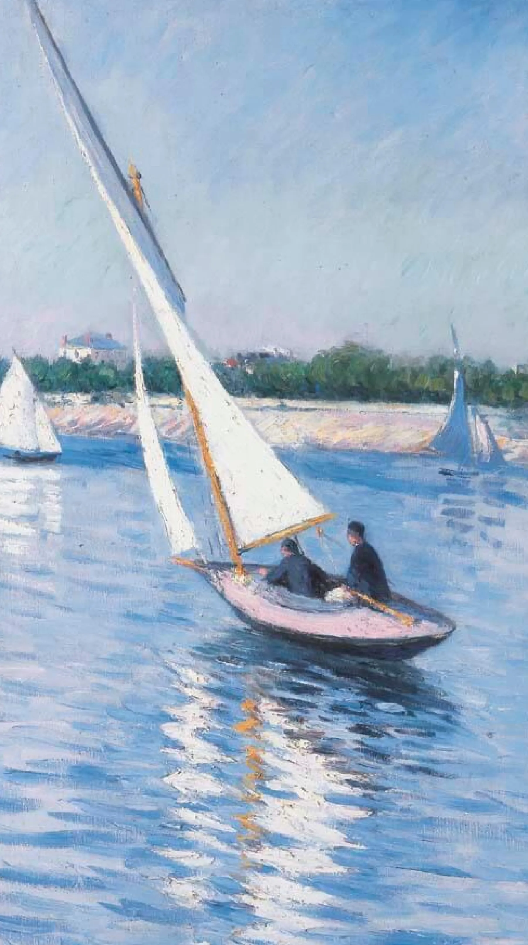Galerie Mont Sailing boats on the Seine at Argenteuil - Gustave Caillebotte^ Caillebotte