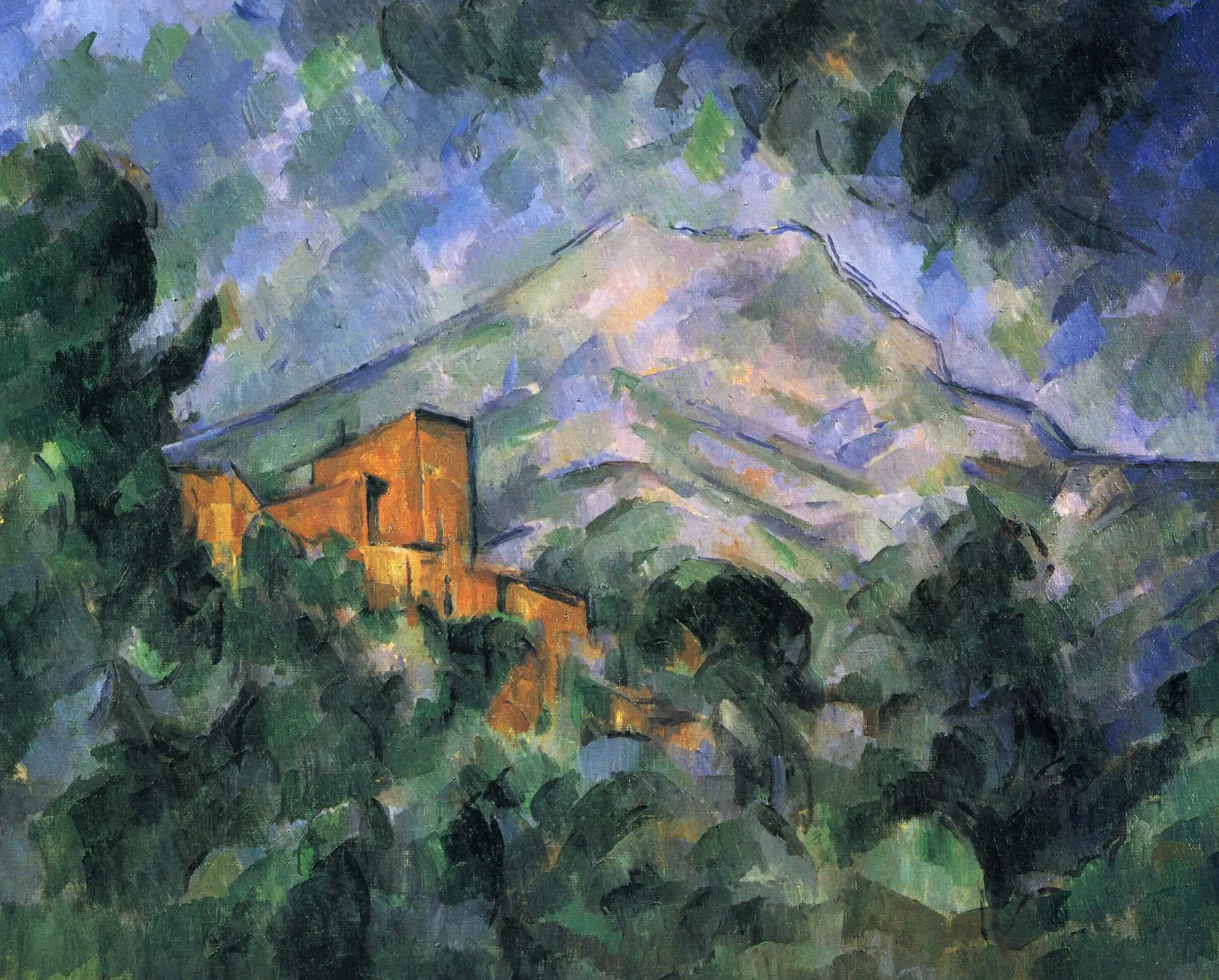 Galerie Mont Sainte-Victoire mountain and black castle - Paul Cézanne^ Cézanne