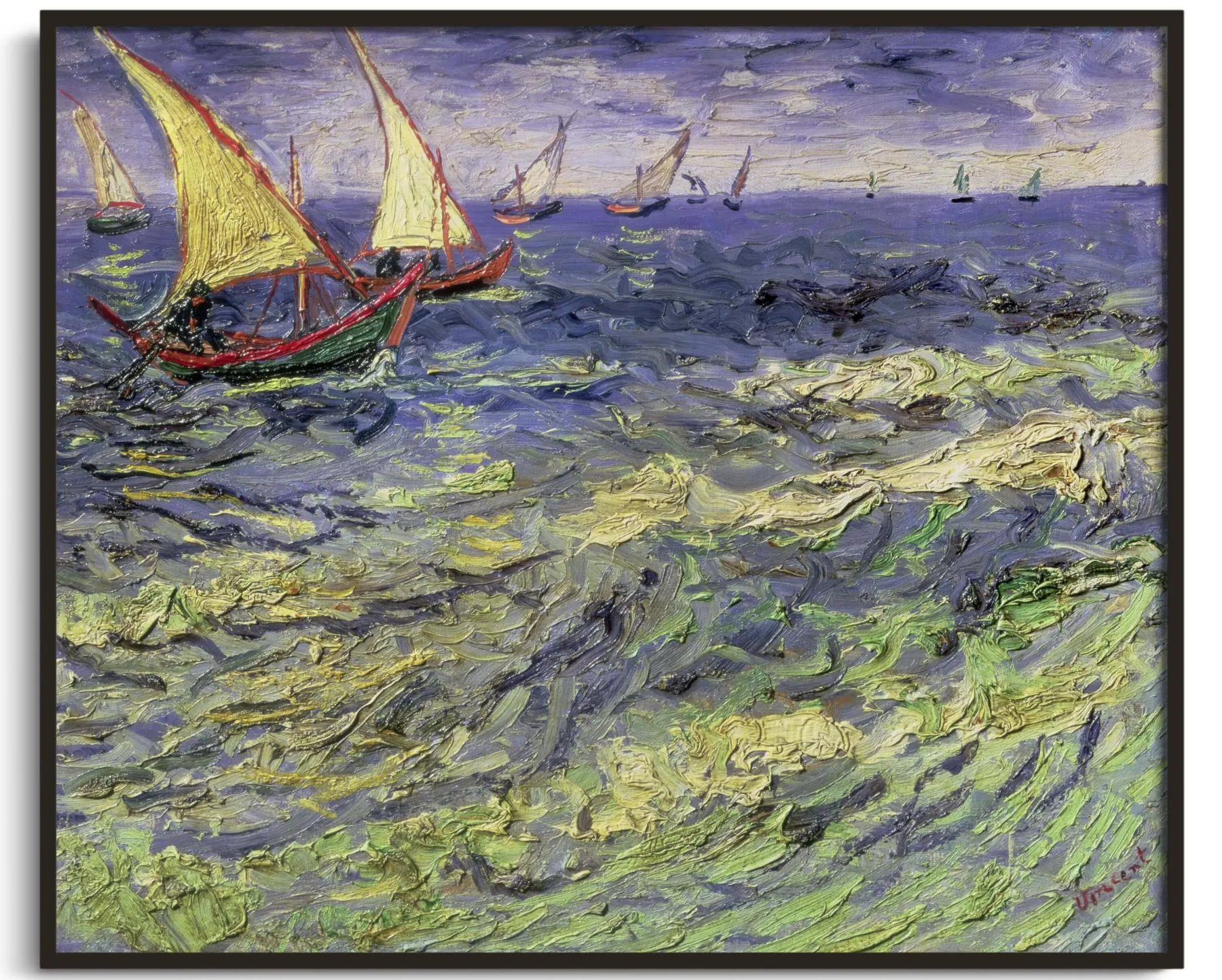 Galerie Mont Seascape near Les Saintes-Maries-de-la-Mer II - Vincent Van Gogh^ Van Gogh