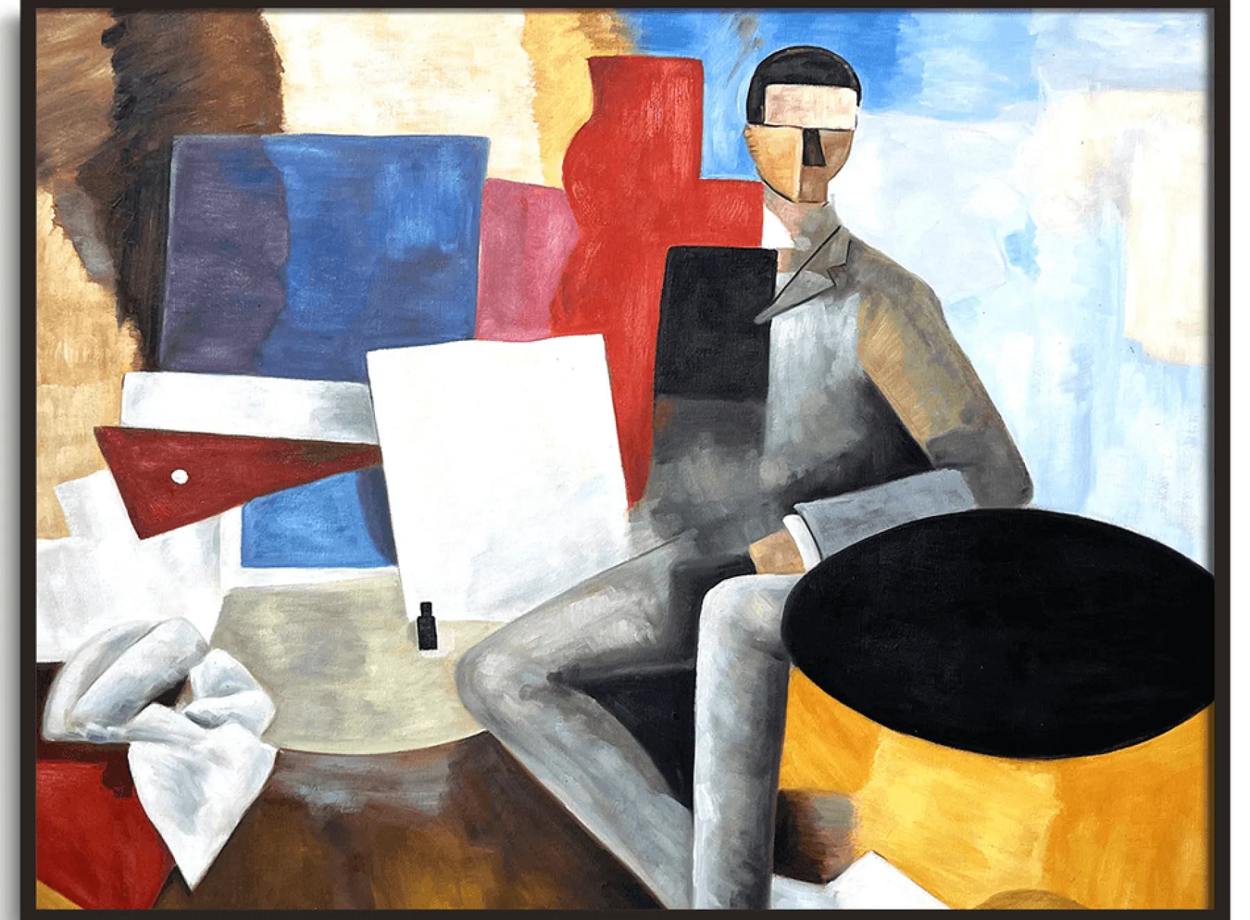 Galerie Mont Seated man - Roger de La Fresnaye^ De La Fresnaye