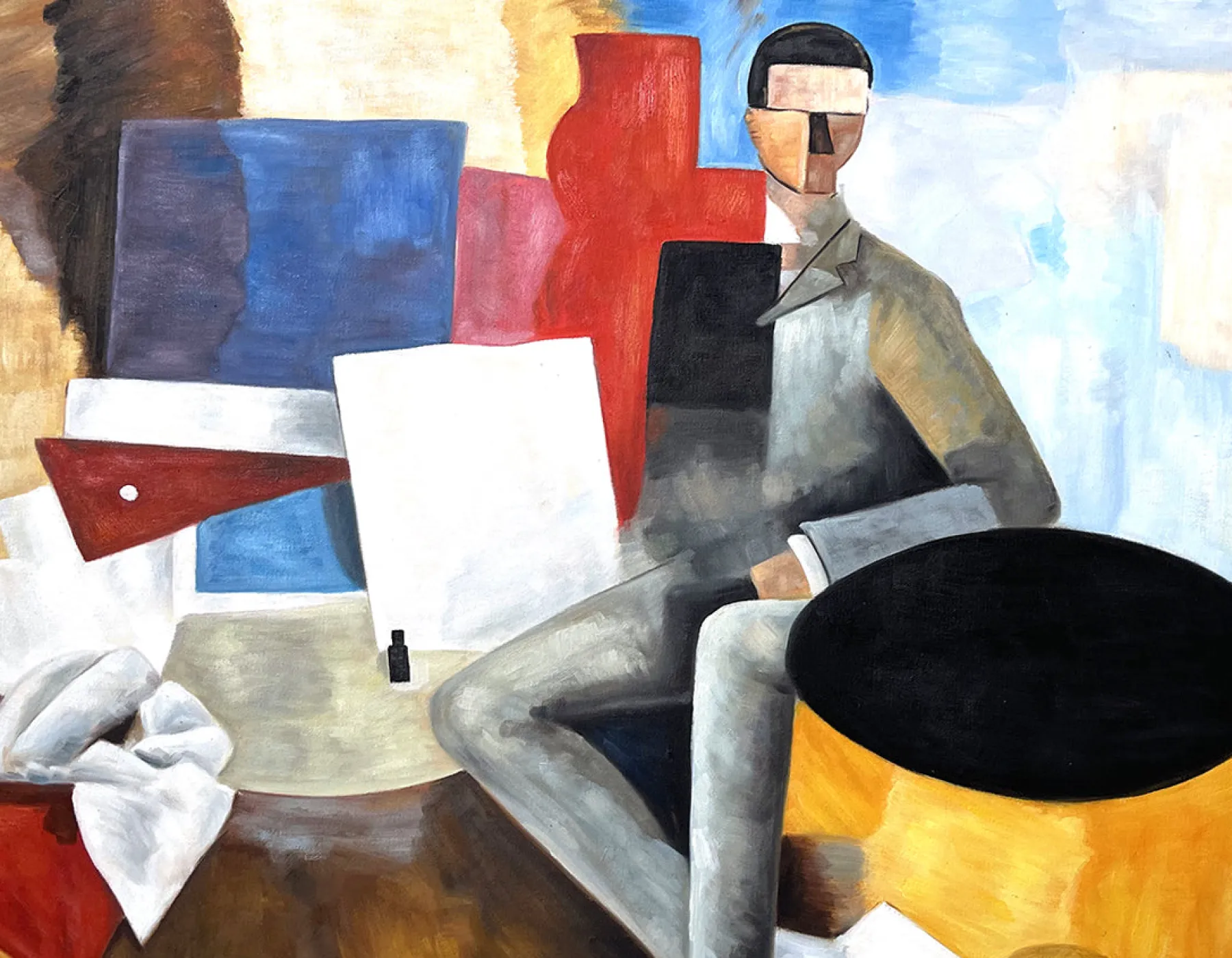 Galerie Mont Seated man - Roger de La Fresnaye^ De La Fresnaye