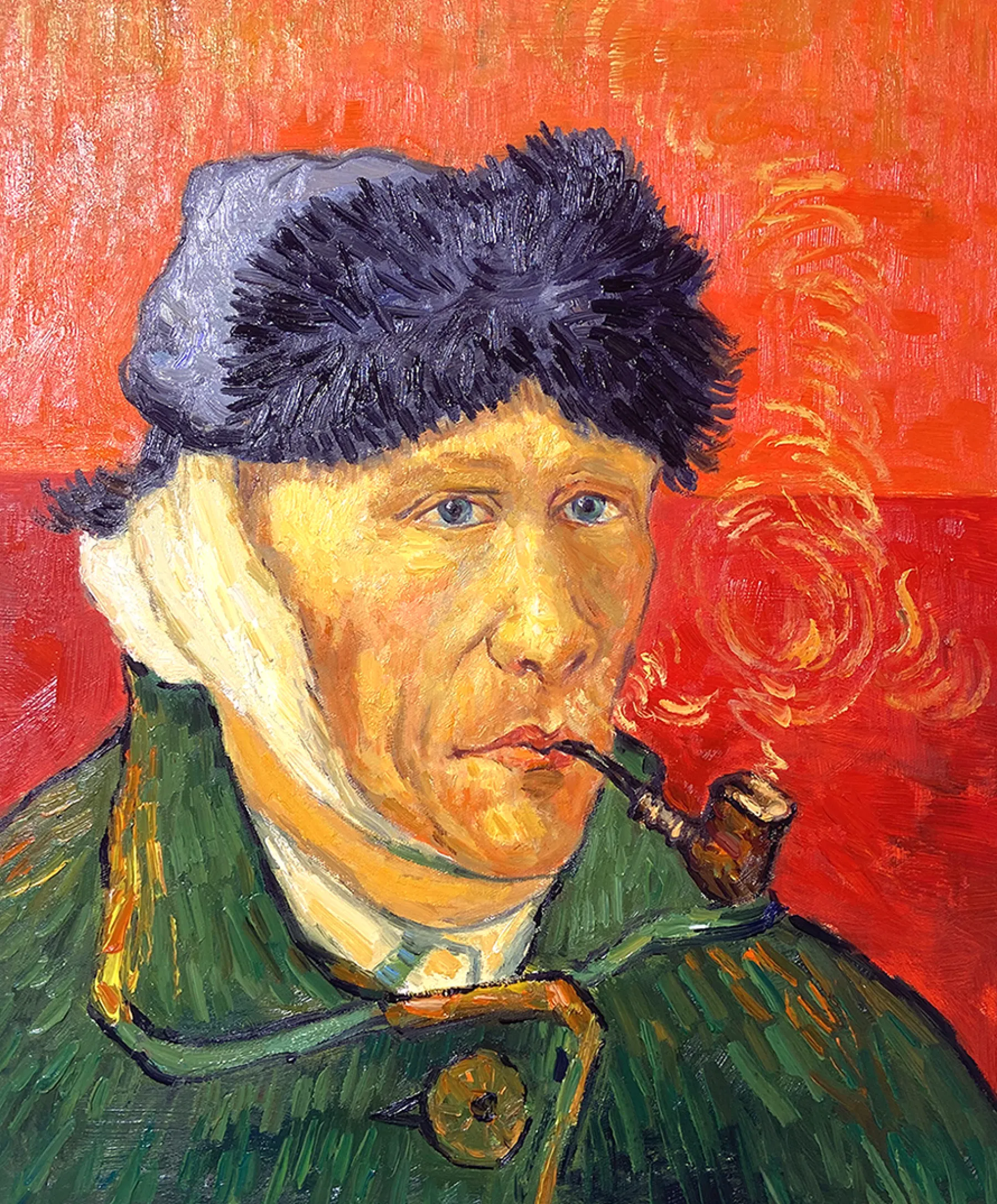 Galerie Mont Self-Portrait with a Bandaged Ear - Vincent Van Gogh^ Van Gogh