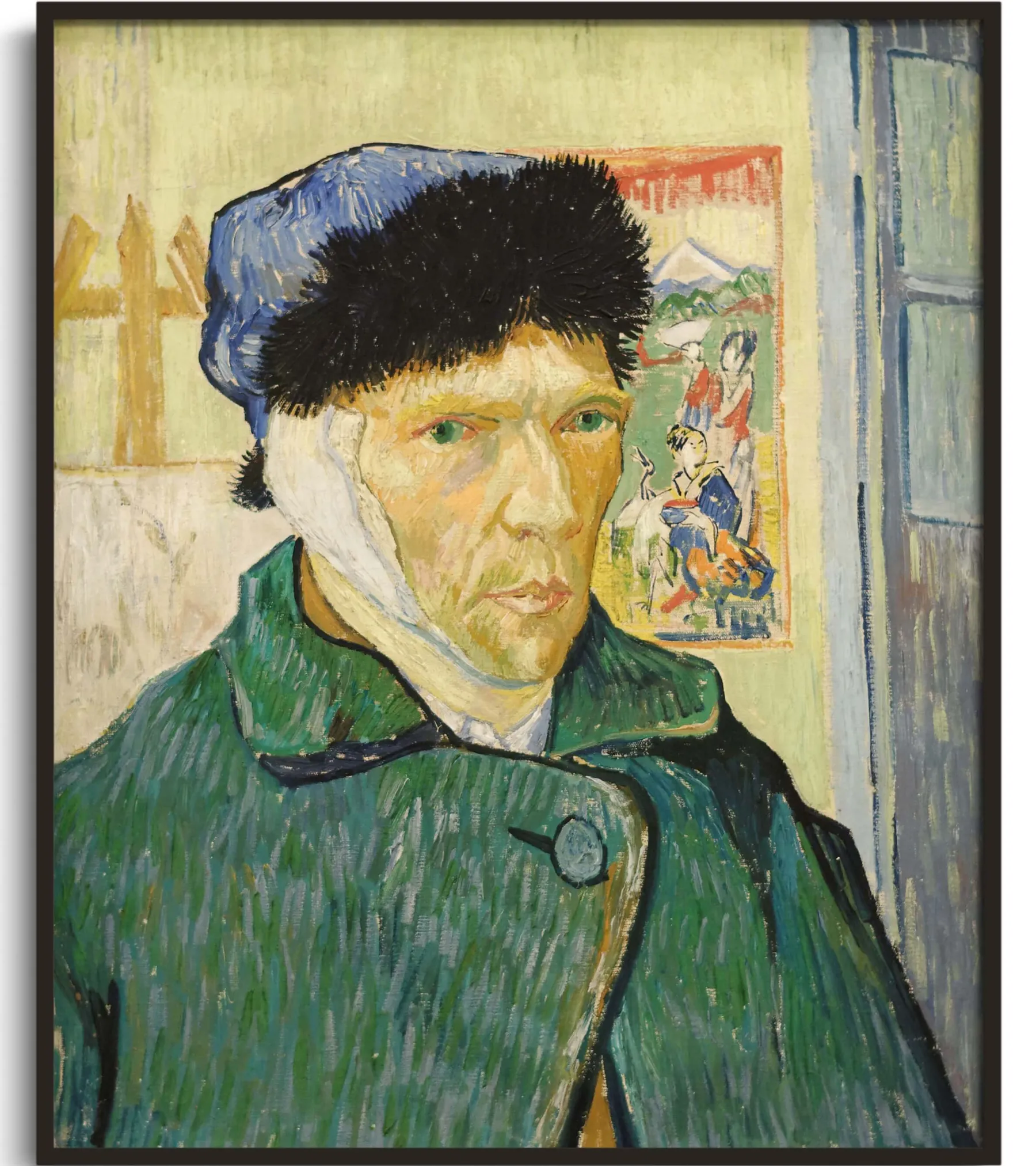 Galerie Mont Self-portrait with a bandaged ear II - Vincent Van Gogh^ Van Gogh