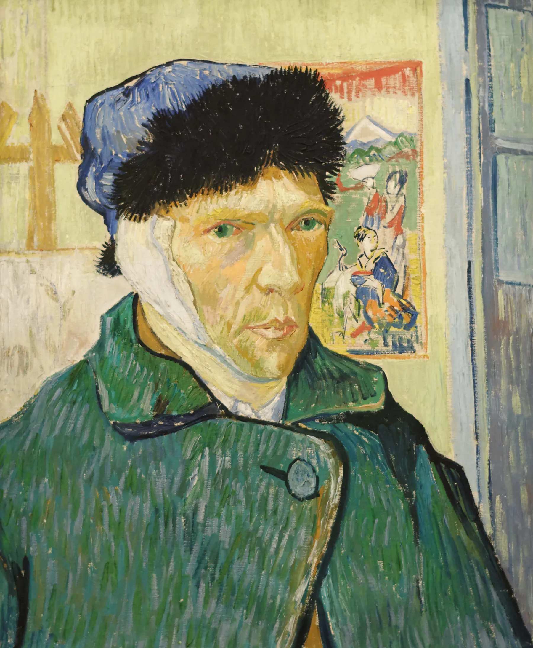 Galerie Mont Self-portrait with a bandaged ear II - Vincent Van Gogh^ Van Gogh