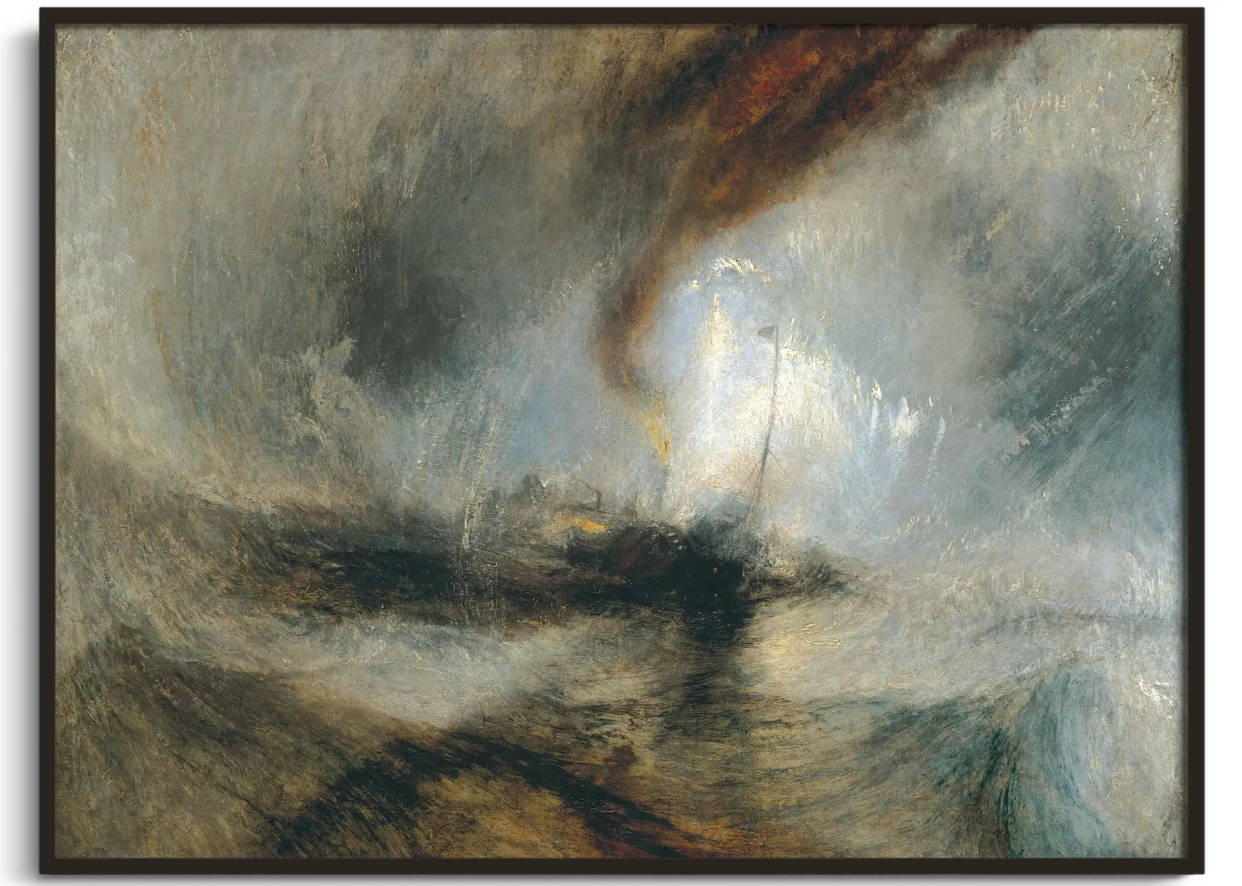 Galerie Mont Snow Storm - Steam-Boat off a Harbour's Mouth - William Turner^ Turner