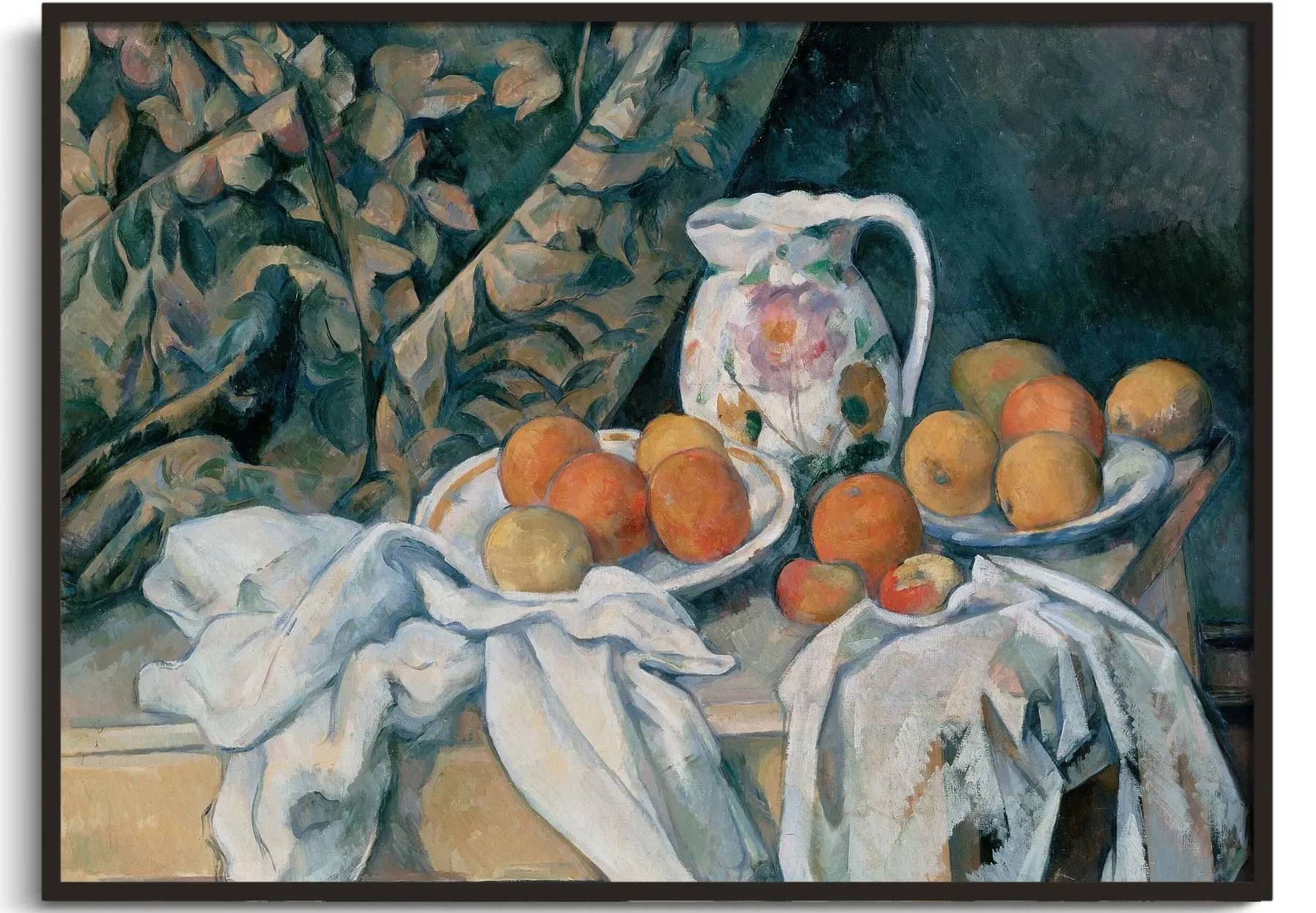 Galerie Mont Still life with a curtain - Paul Cézanne^ Cézanne